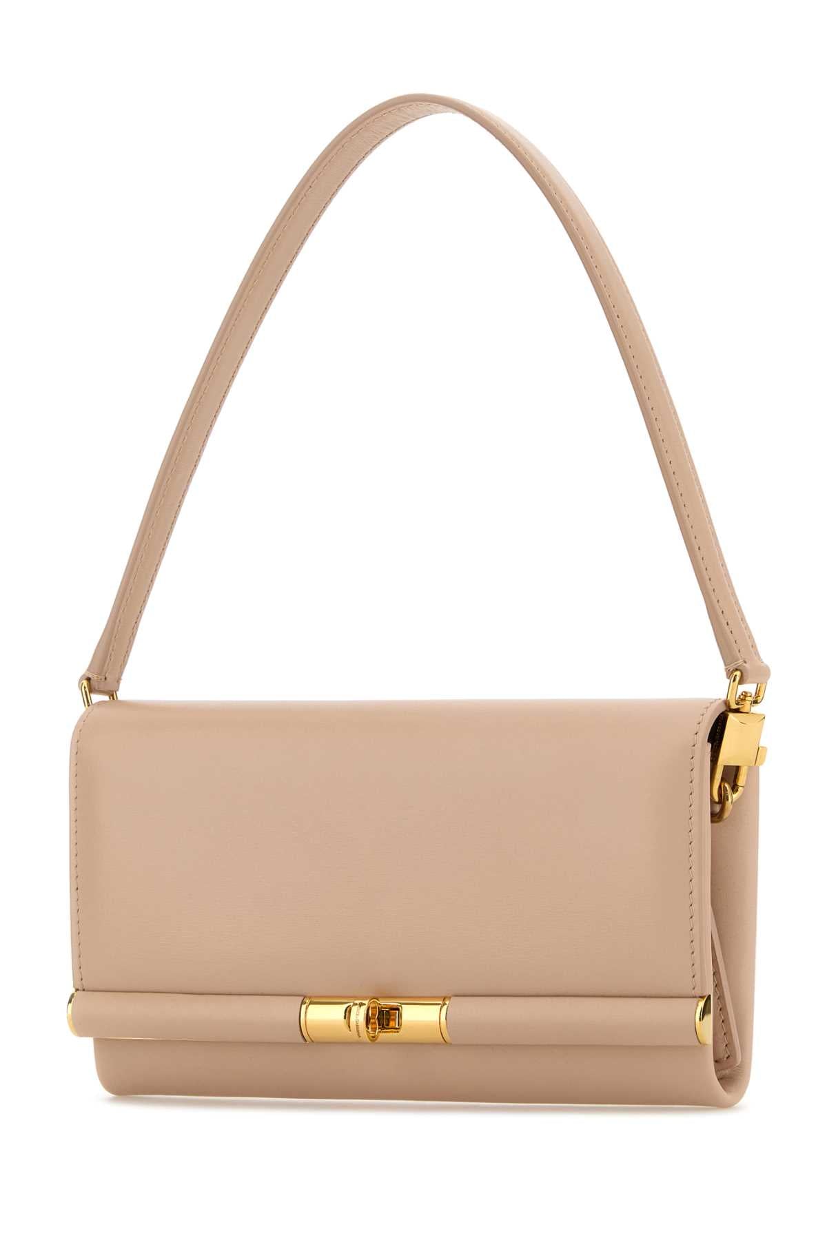 Dolce & Gabbana Women Powder Pink Leather Marlene Clutch DOLCE & GABBANA