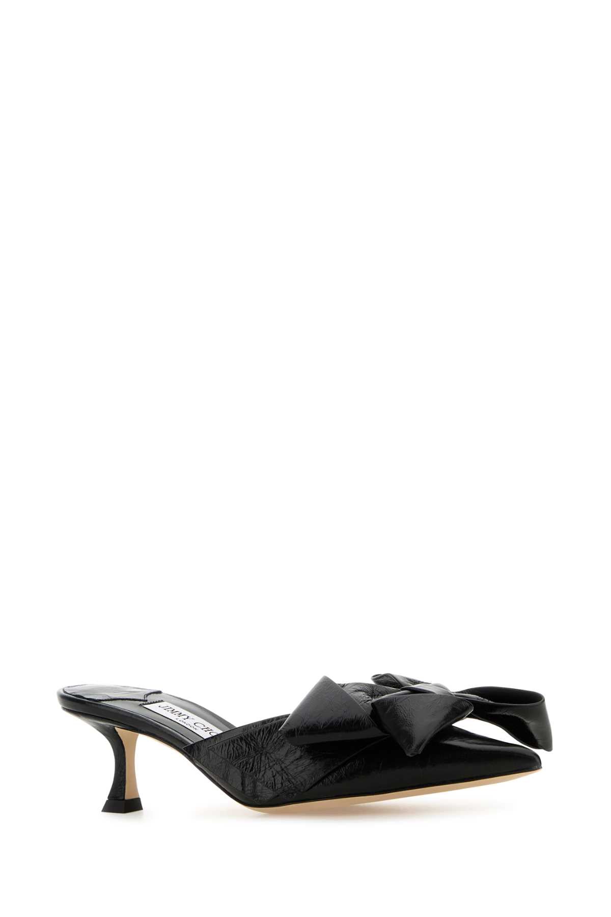 Jimmy Choo Women Black Leather Staz Mules JIMMY CHOO