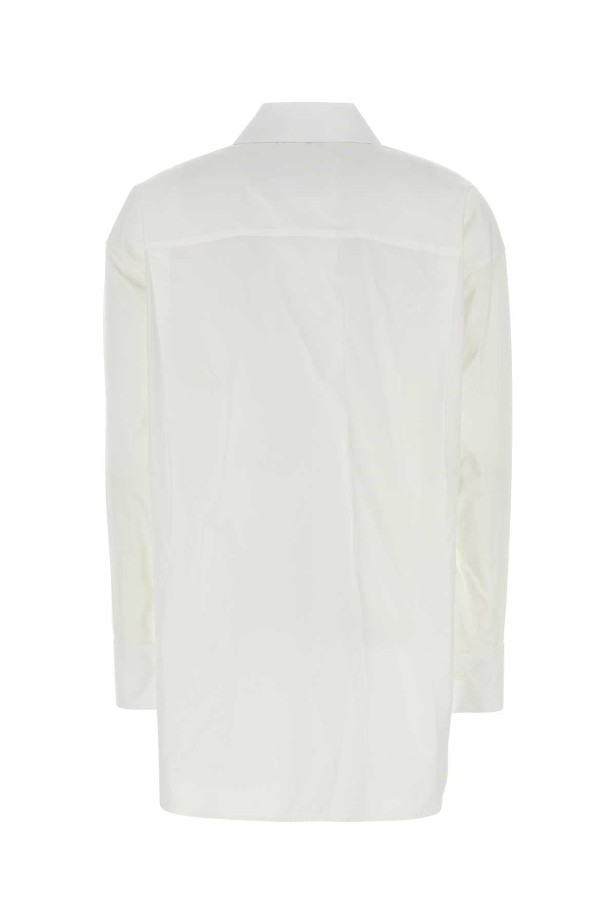 Loewe Women White Poplin Shirt LOEWE