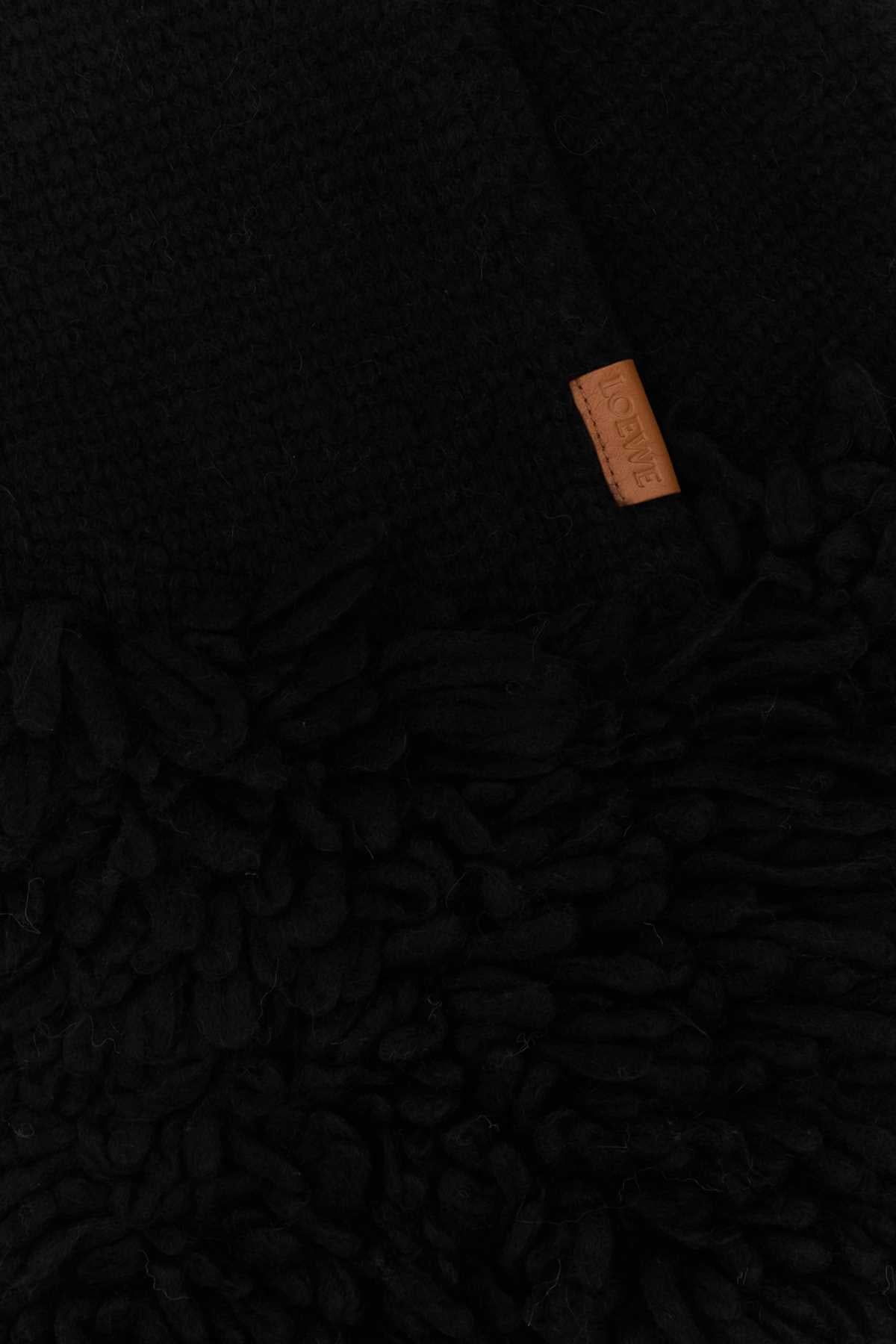 Loewe Women Black Alpaca Blend Scarf LOEWE