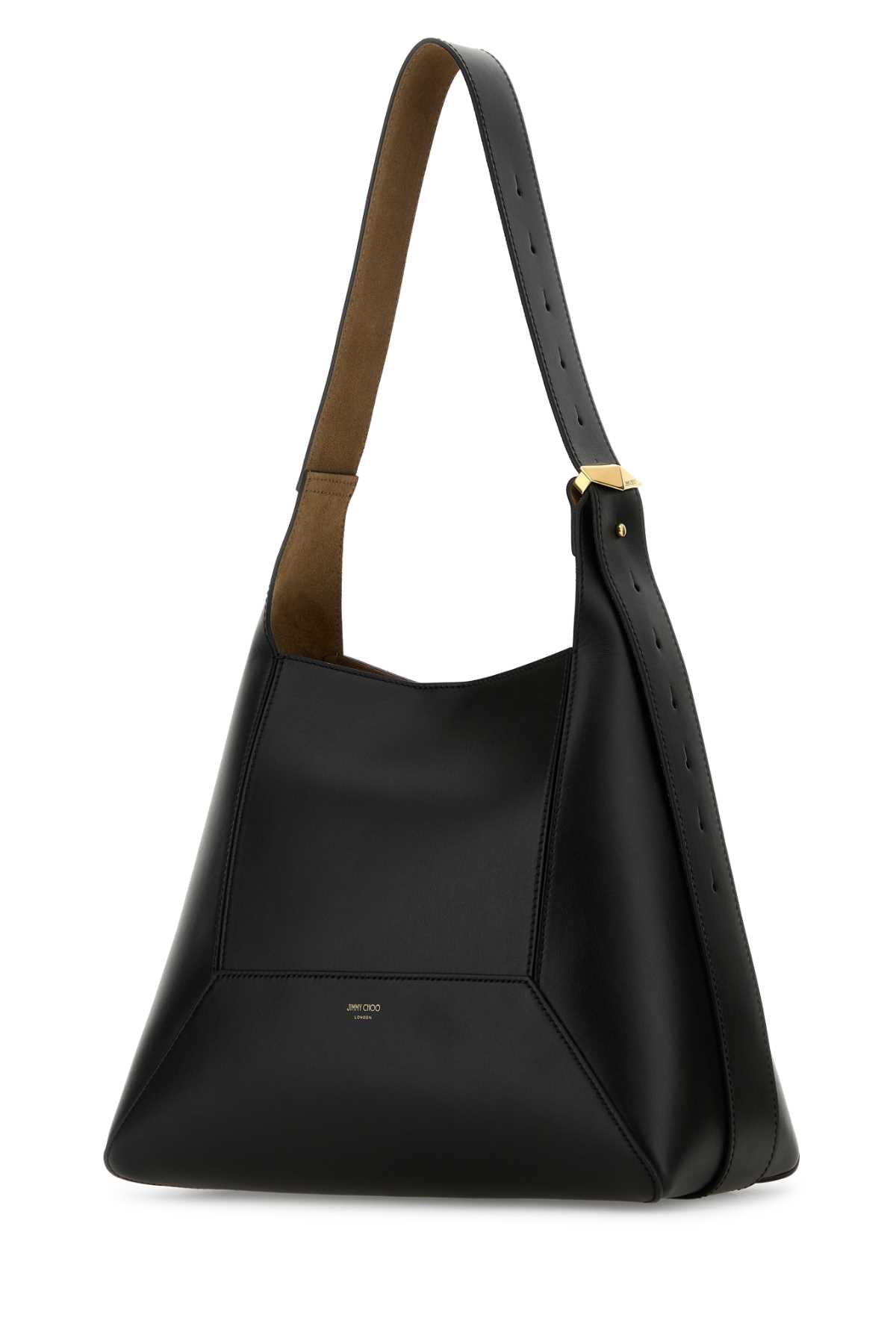 Jimmy Choo Women Black Leather Diamond Shoulder Bag JIMMY CHOO