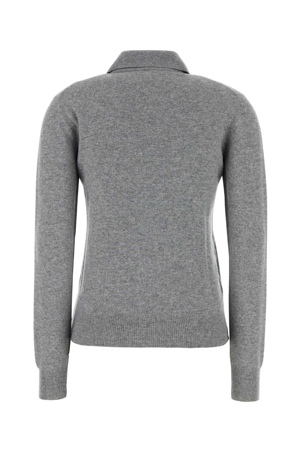 Miu Miu Women Grey Cashmere Cardigan MIU MIU