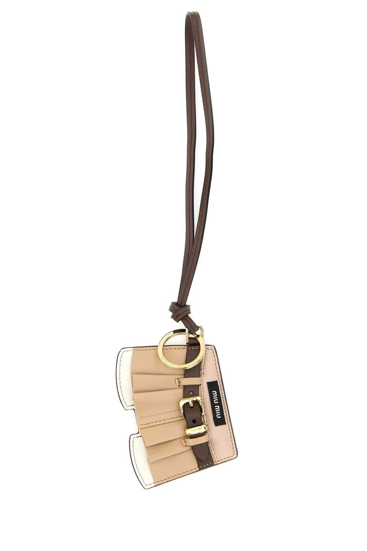 Miu Miu Women Multicolor Leather Keyring MIU MIU