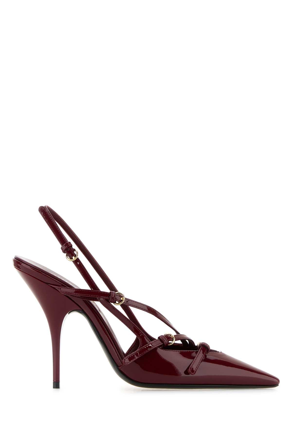 Miu Miu Women Tyrian Purple Leather Pumps MIU MIU