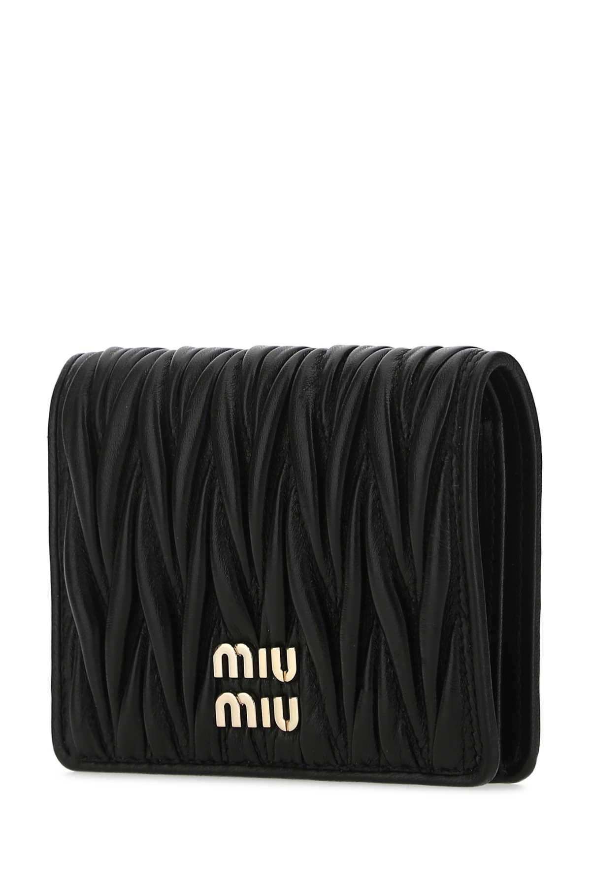Miu Miu Women Black Leather Wallet MIU MIU