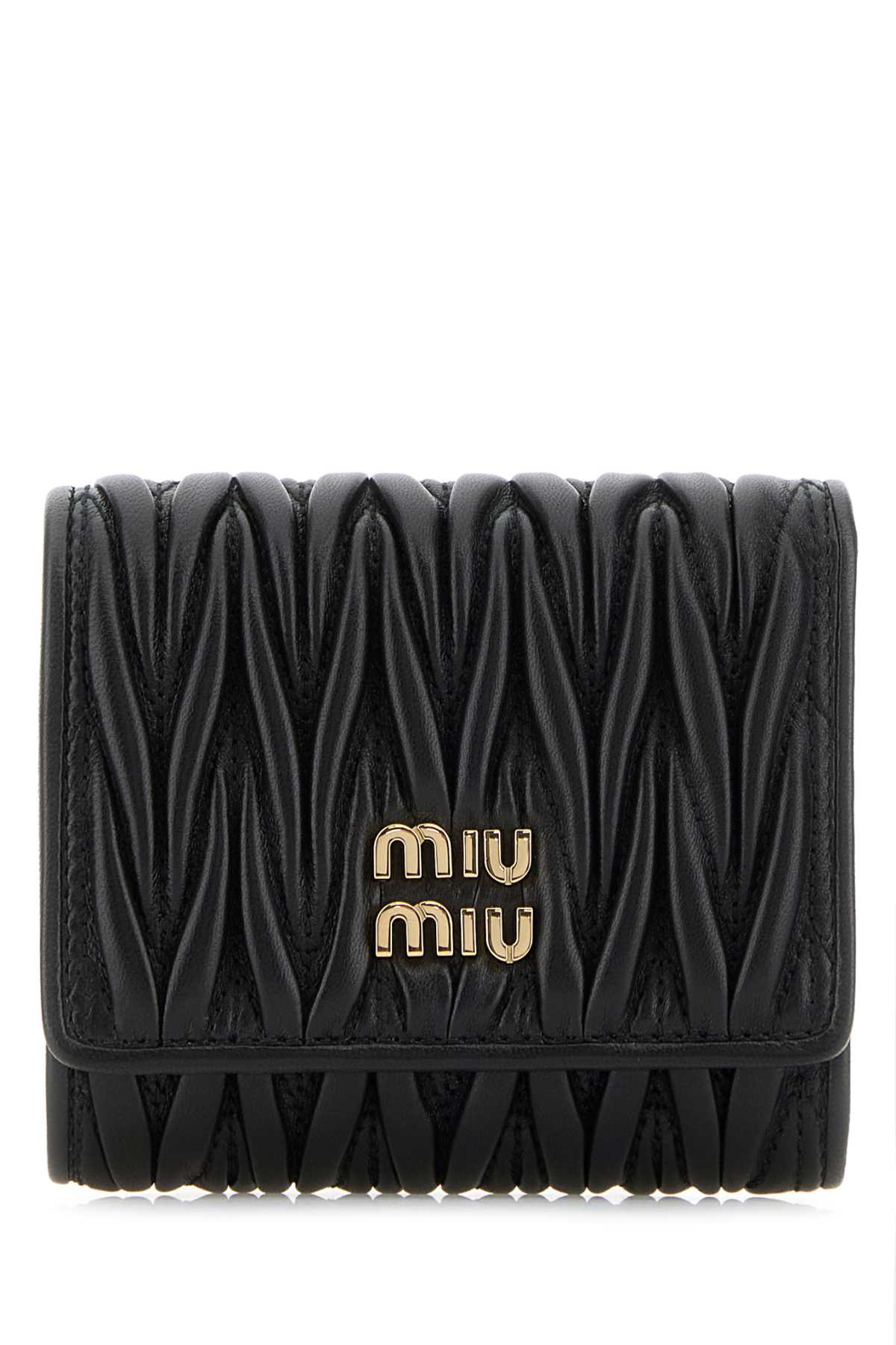 Miu Miu Women Black Leather Wallet MIU MIU