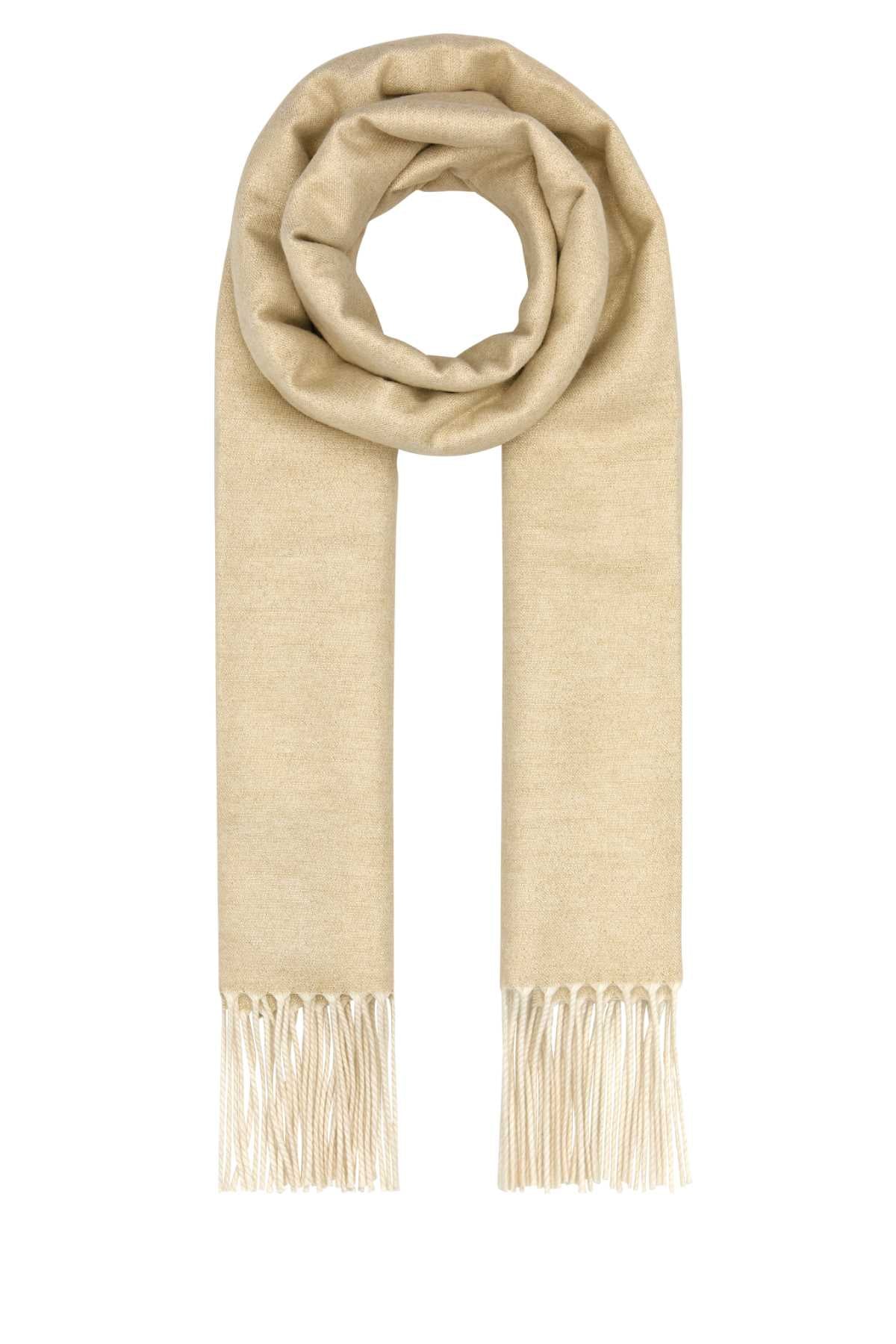 Prada Women Sand Silk Blend Scarf PRADA