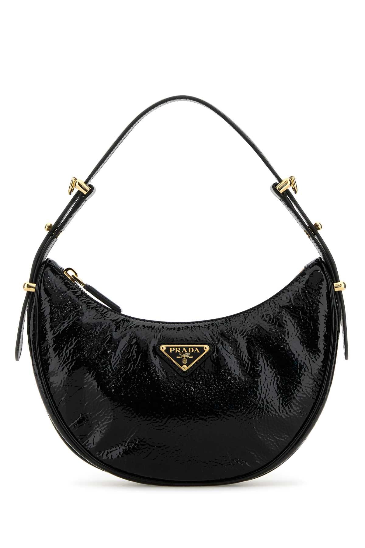 Prada Women Black Naplak Arquã¨ Handbag PRADA