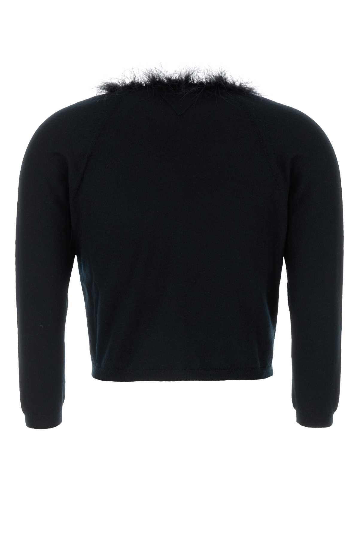 Prada Women Black Cashmere Cardigan PRADA