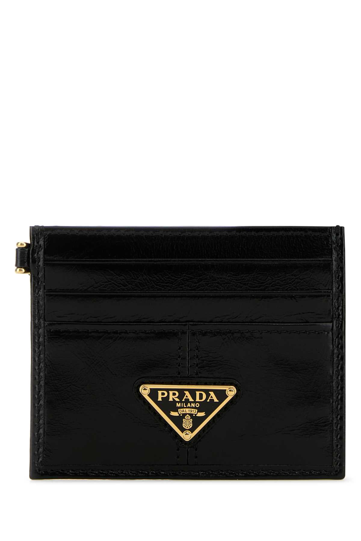 Prada Women Black Leather Card Holder PRADA