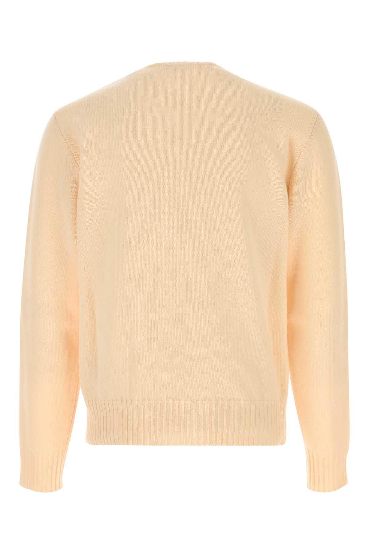 Valentino Garavani Men Cream Wool Sweater VALENTINO GARAVANI