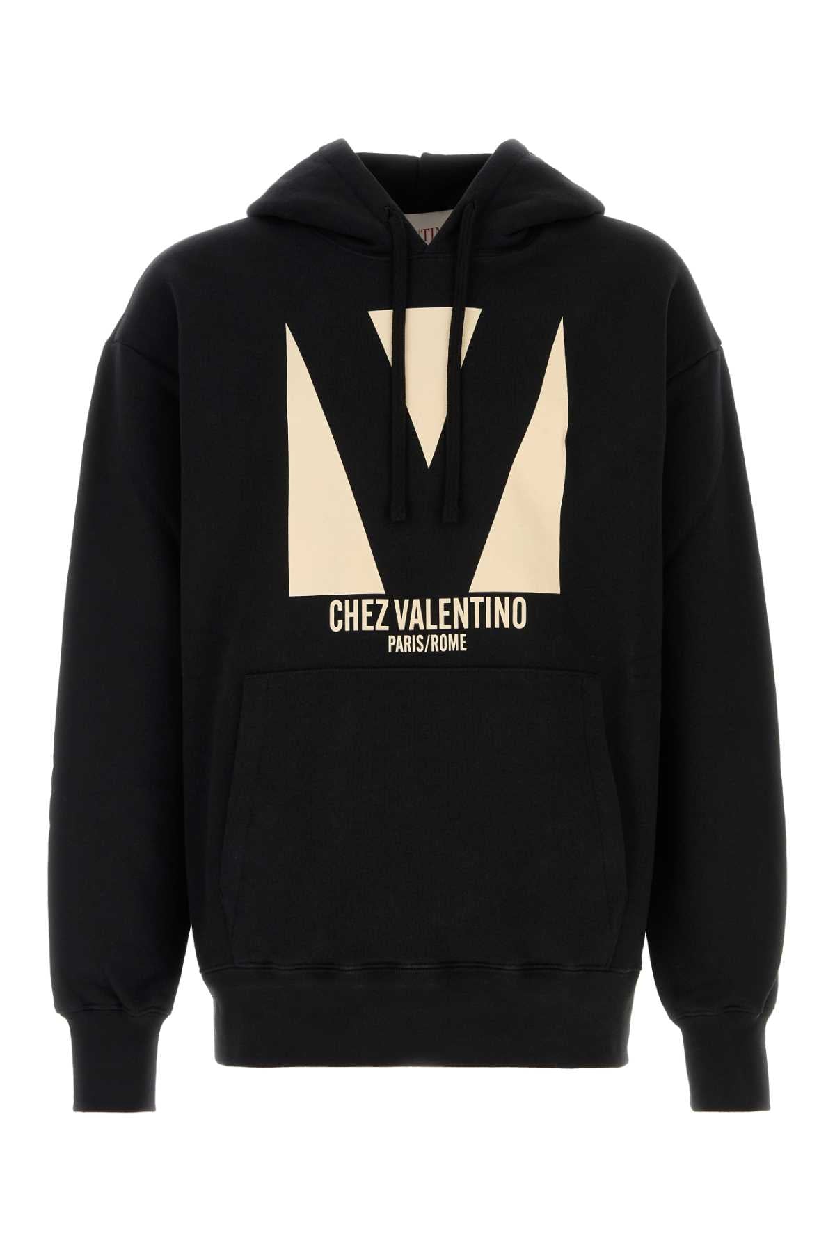 Valentino Garavani Men Black Cotton Sweatshirt VALENTINO GARAVANI