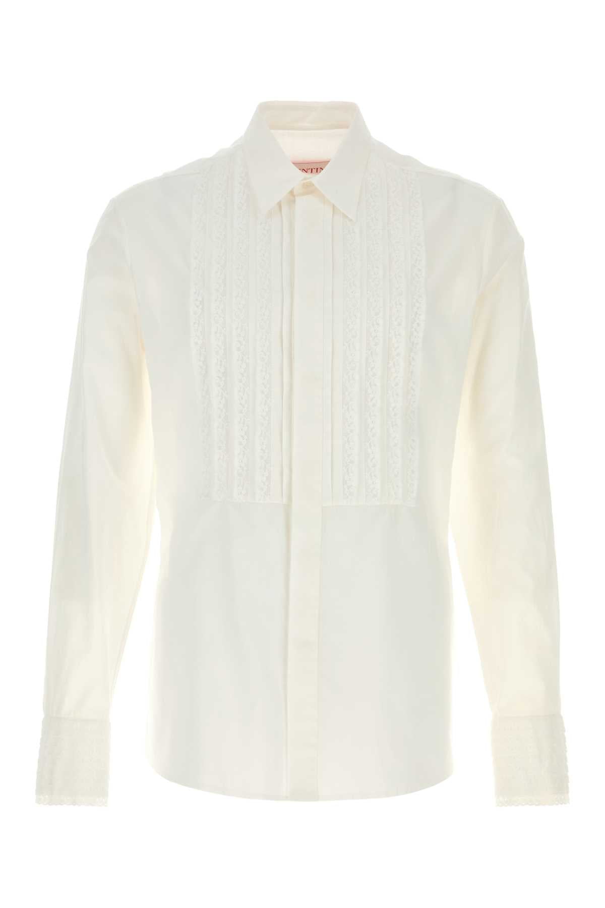 Valentino Garavani Men White Cotton Shirt VALENTINO GARAVANI