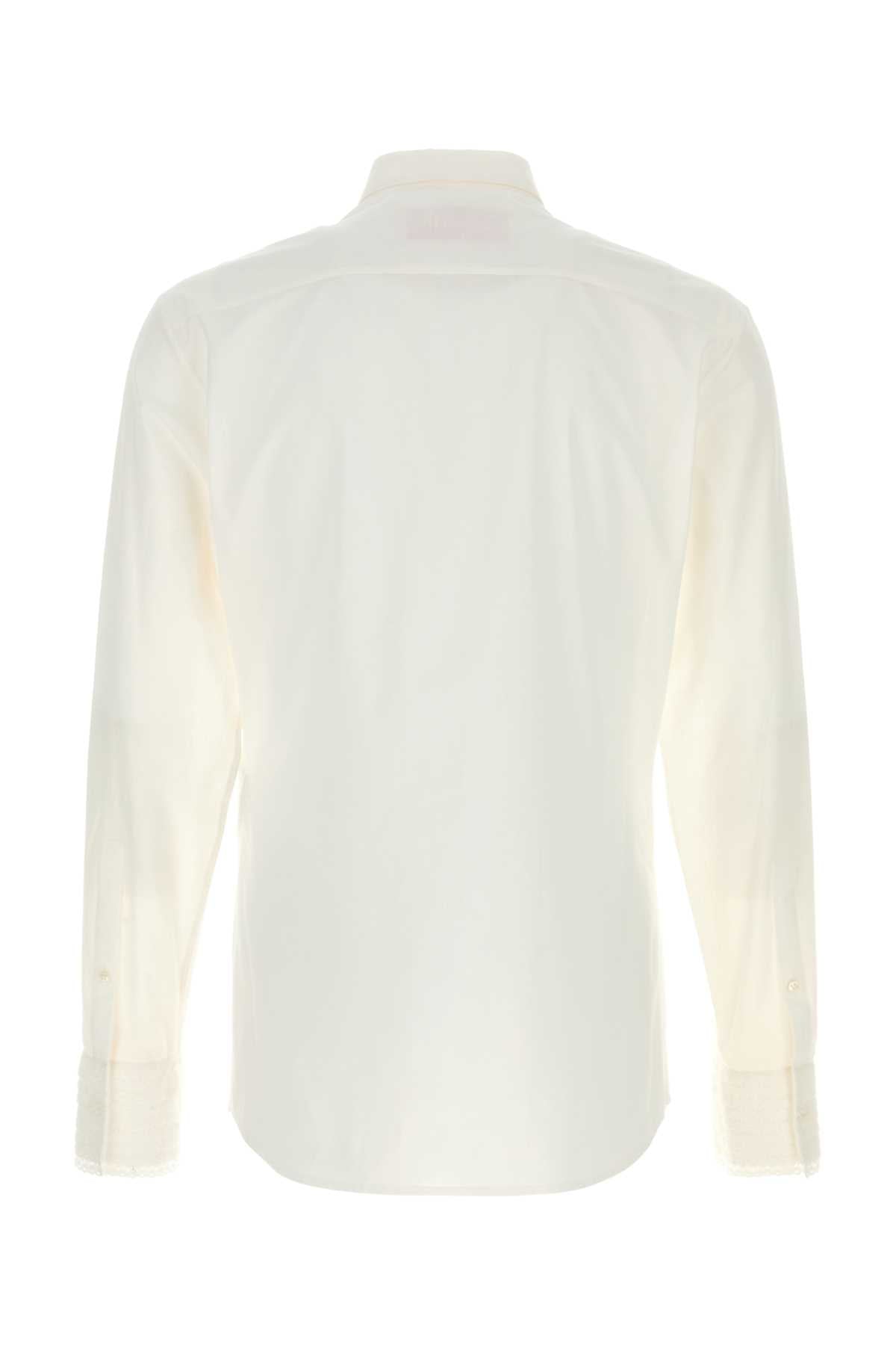 Valentino Garavani Men White Cotton Shirt VALENTINO GARAVANI