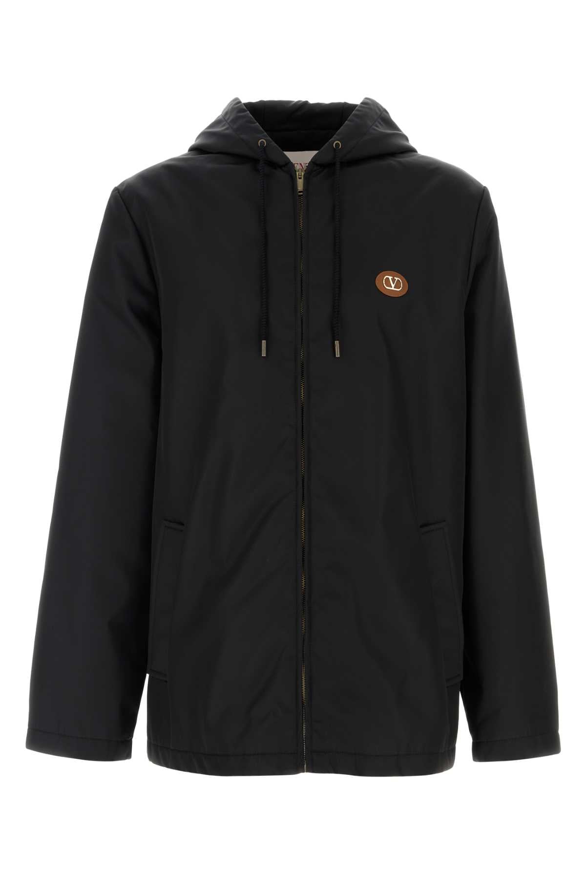 Valentino Garavani Men Black Nylon Windbreaker VALENTINO GARAVANI