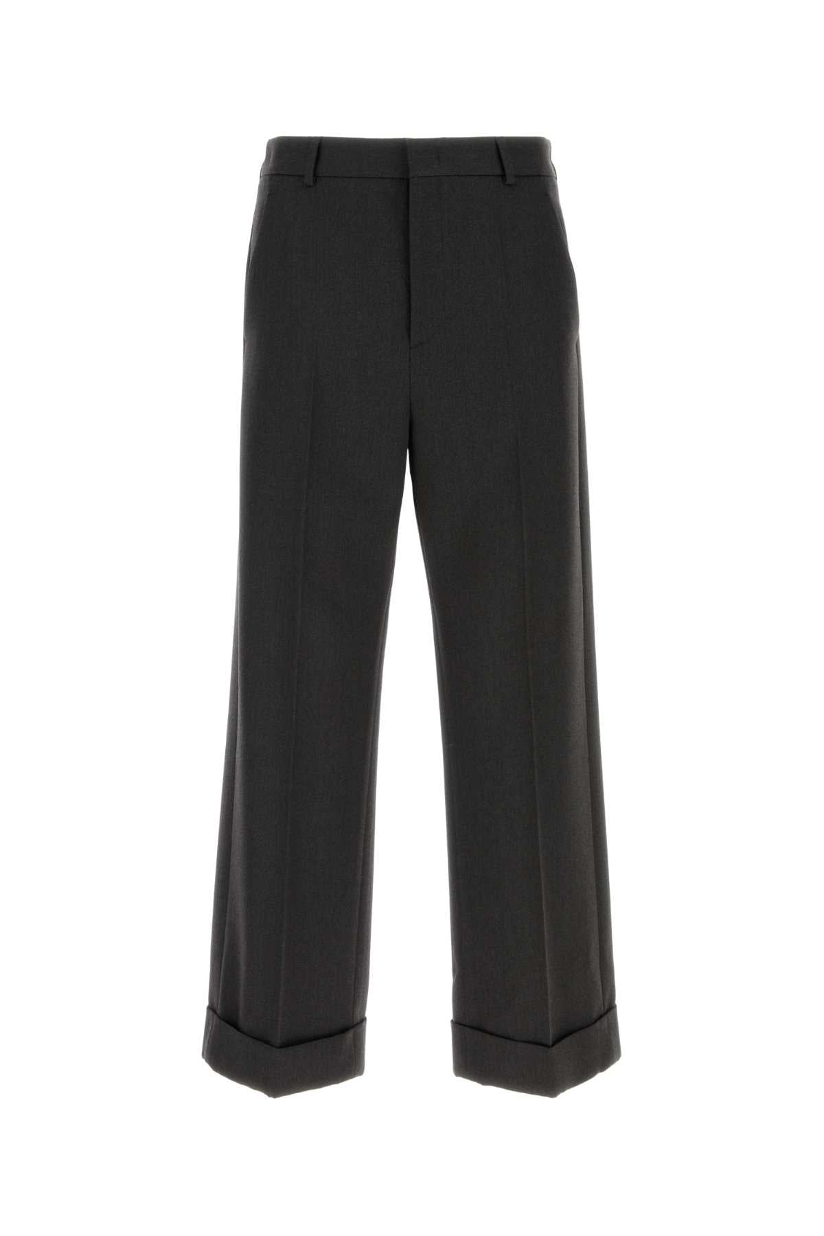 Valentino Garavani Men Charcoal Wool Pant VALENTINO GARAVANI