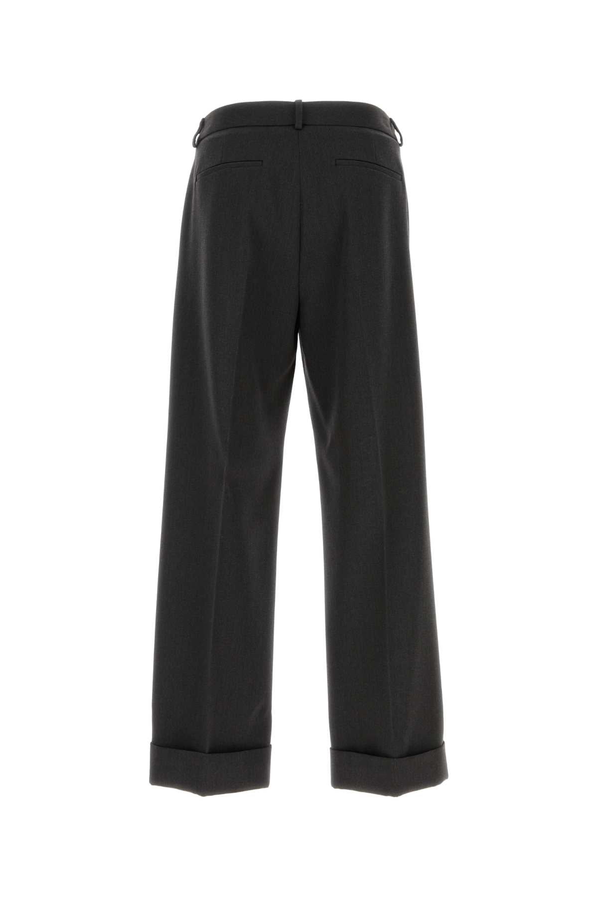 Valentino Garavani Men Charcoal Wool Pant VALENTINO GARAVANI