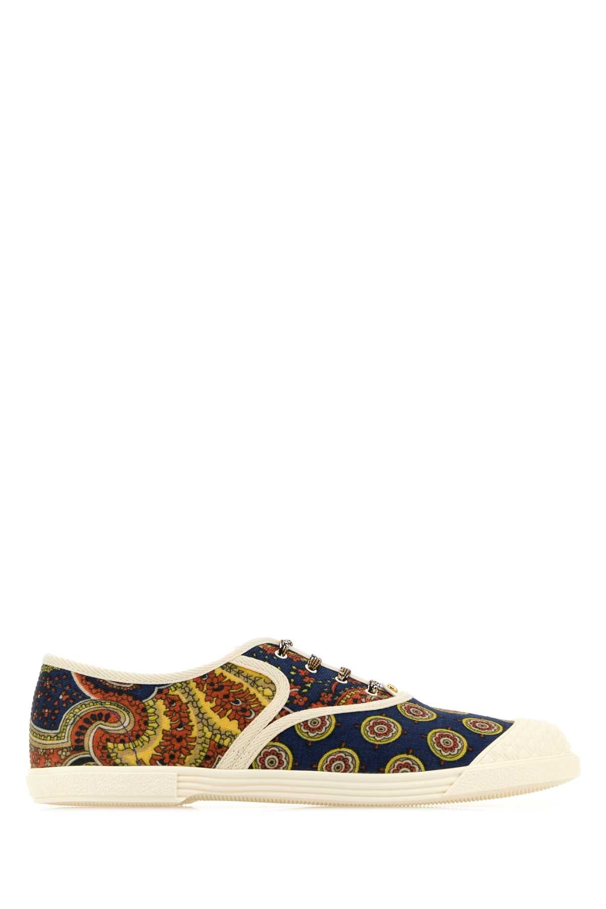 Valentino Garavani Men Printed Fabric Bay By Bay Sneakers VALENTINO GARAVANI