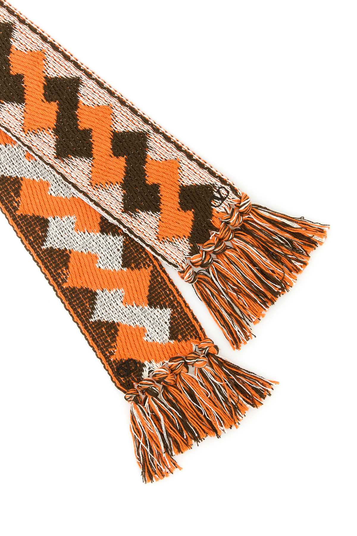 Valentino Garavani Men Embroidered Jacquard Scarf VALENTINO GARAVANI