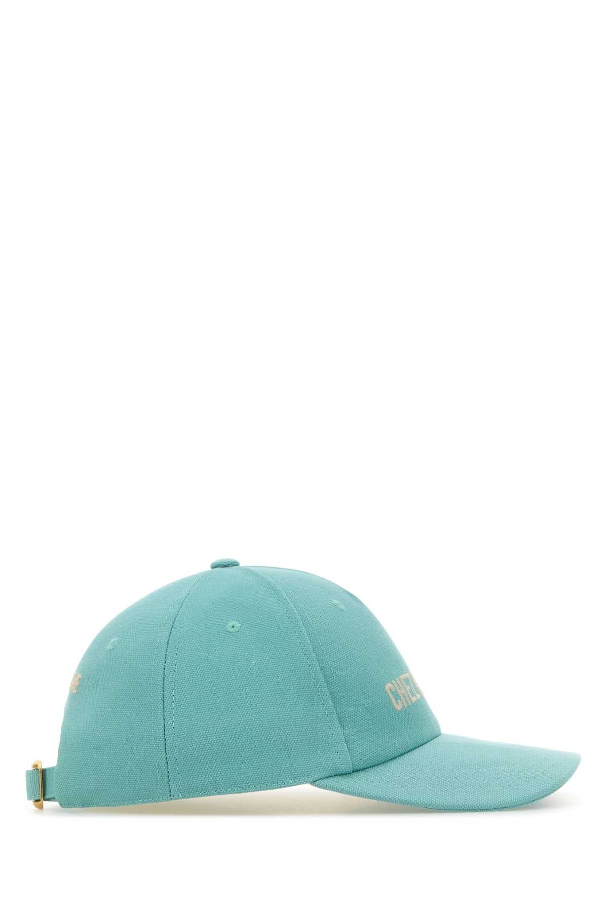 Valentino Garavani Men Light Blue Cotton Baseball Cap VALENTINO GARAVANI