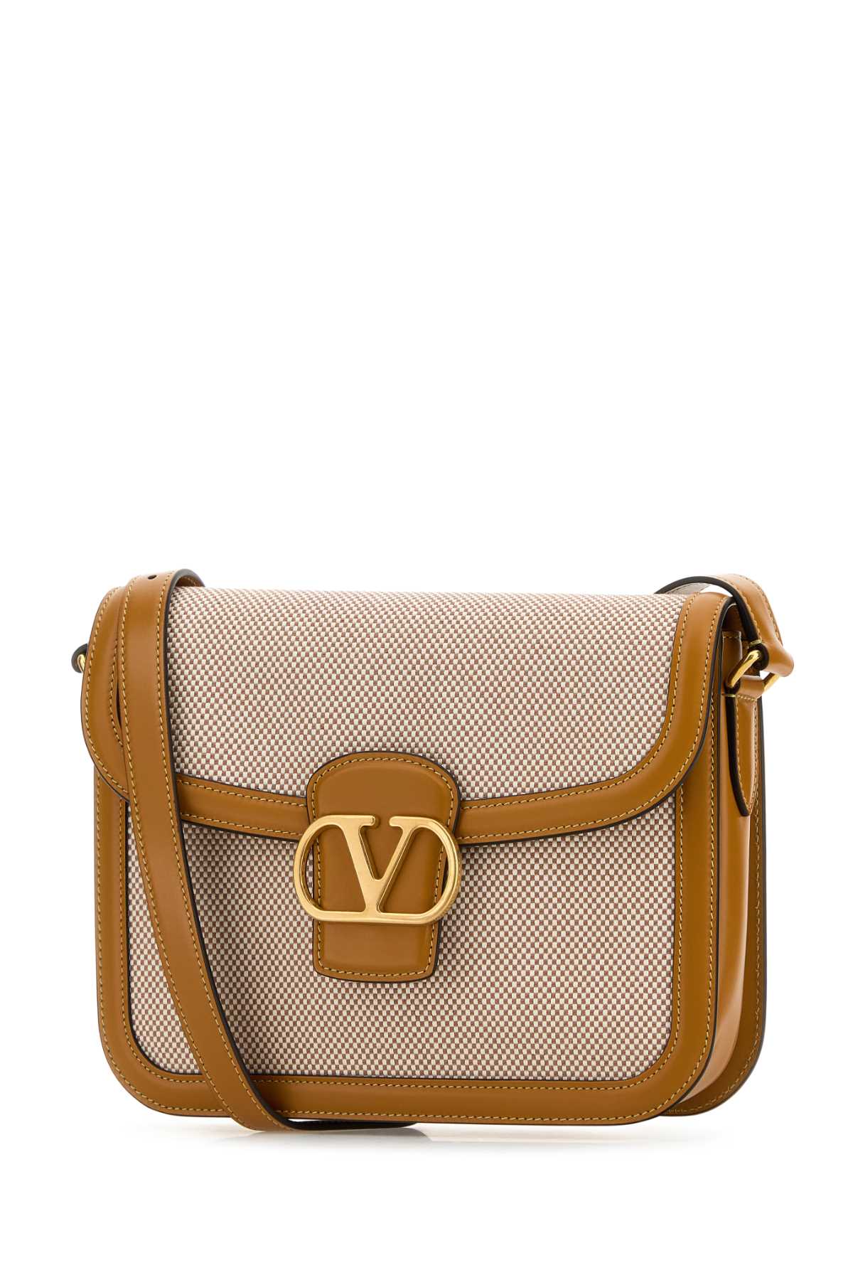 Valentino Garavani Men Two-Tone Canvas And Leather 9To5 Shoulder Bag VALENTINO GARAVANI