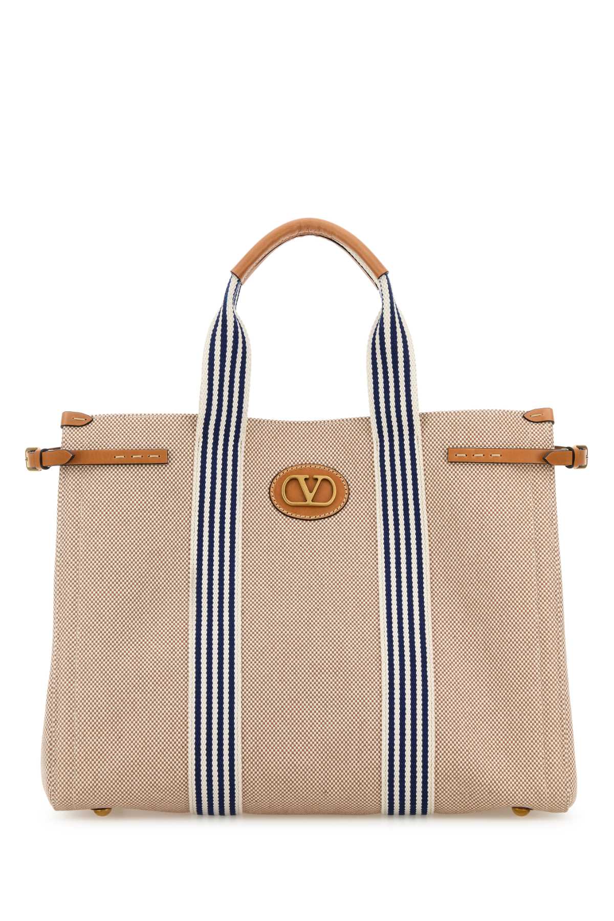Valentino Garavani Men Two-Tone Canvas Antibes Shopping Bag VALENTINO GARAVANI