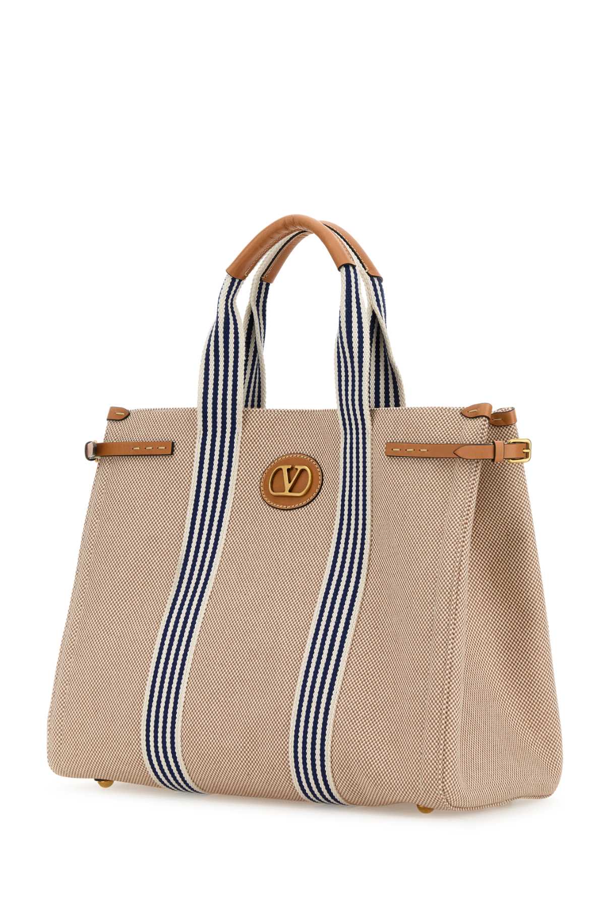 Valentino Garavani Men Two-Tone Canvas Antibes Shopping Bag VALENTINO GARAVANI