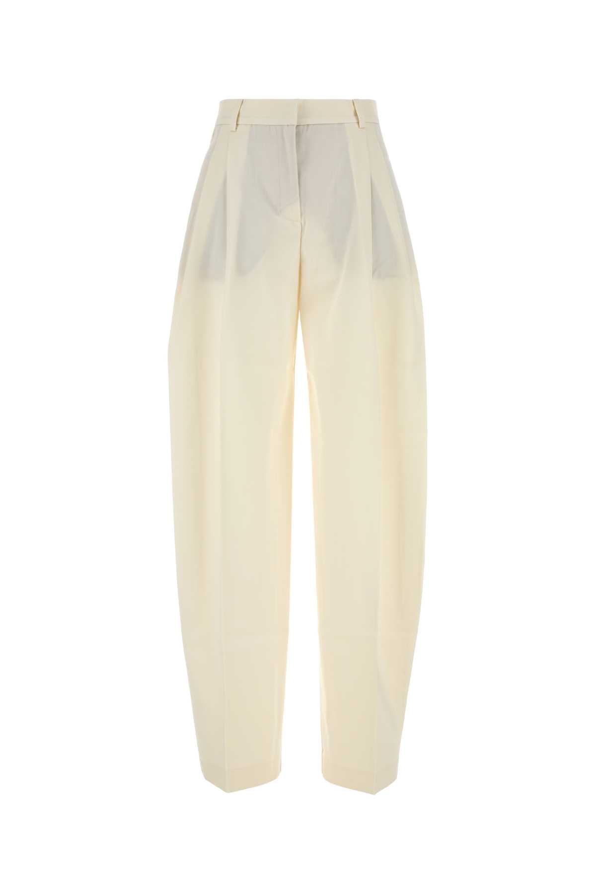 The Andamane Women Ivory Gabardine Pant THE ANDAMANE