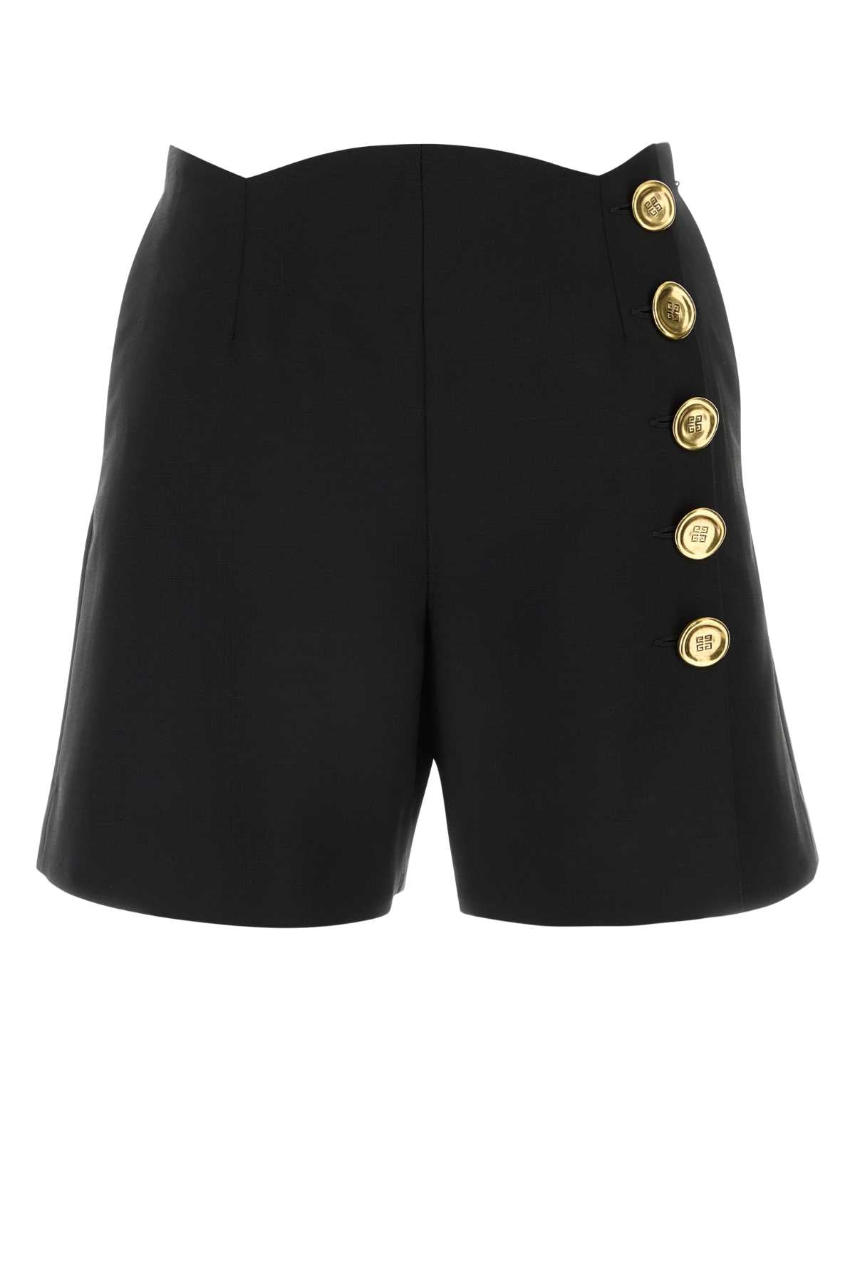 Givenchy Women Black Wool Blend Shorts GIVENCHY