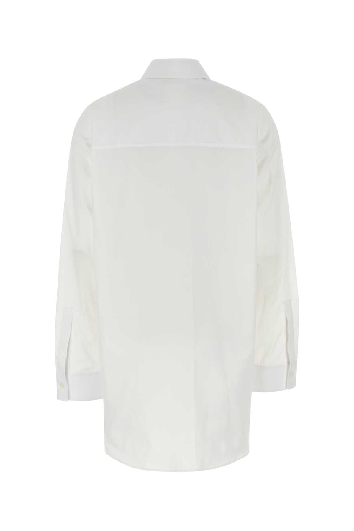 Givenchy Women White Poplin Oversize Shirt GIVENCHY