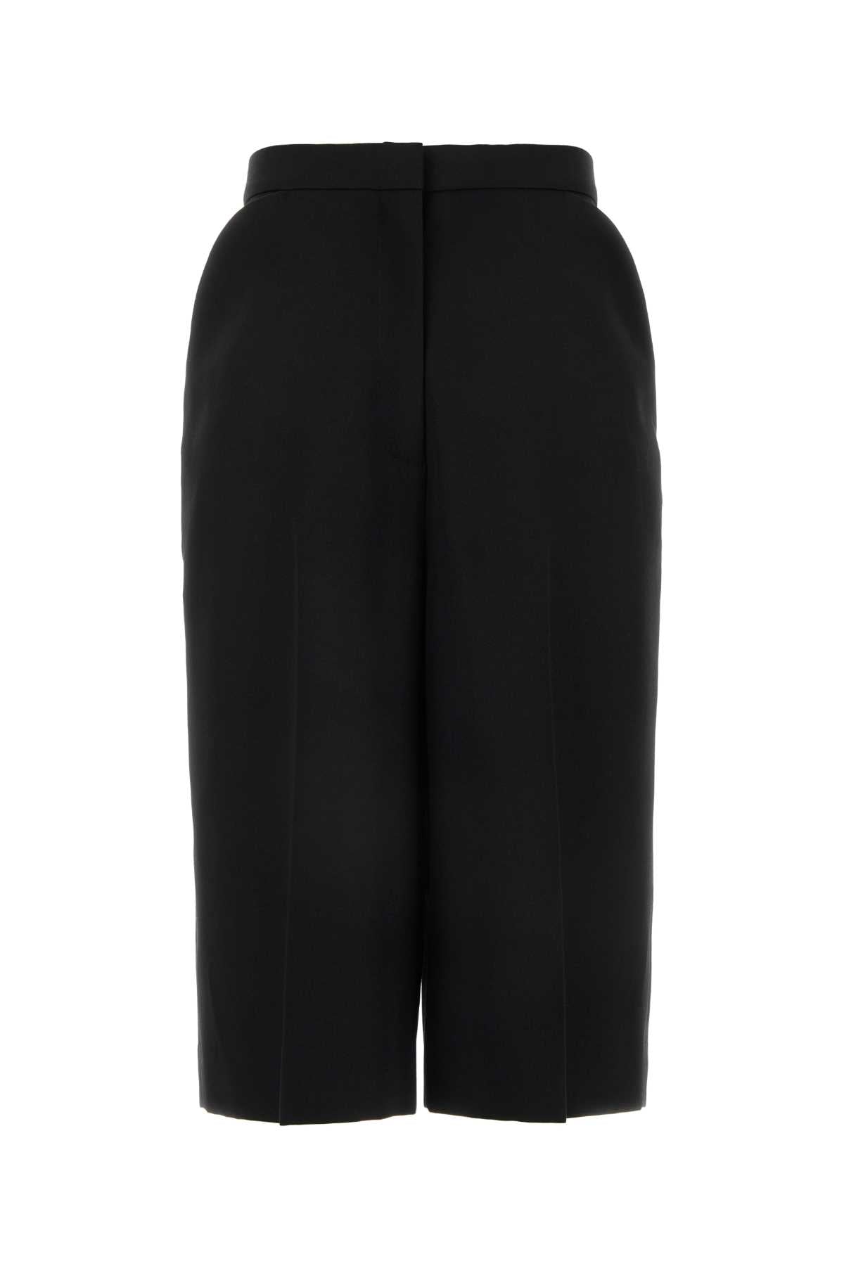 Givenchy Women Black Wool Bermuda Shorts GIVENCHY