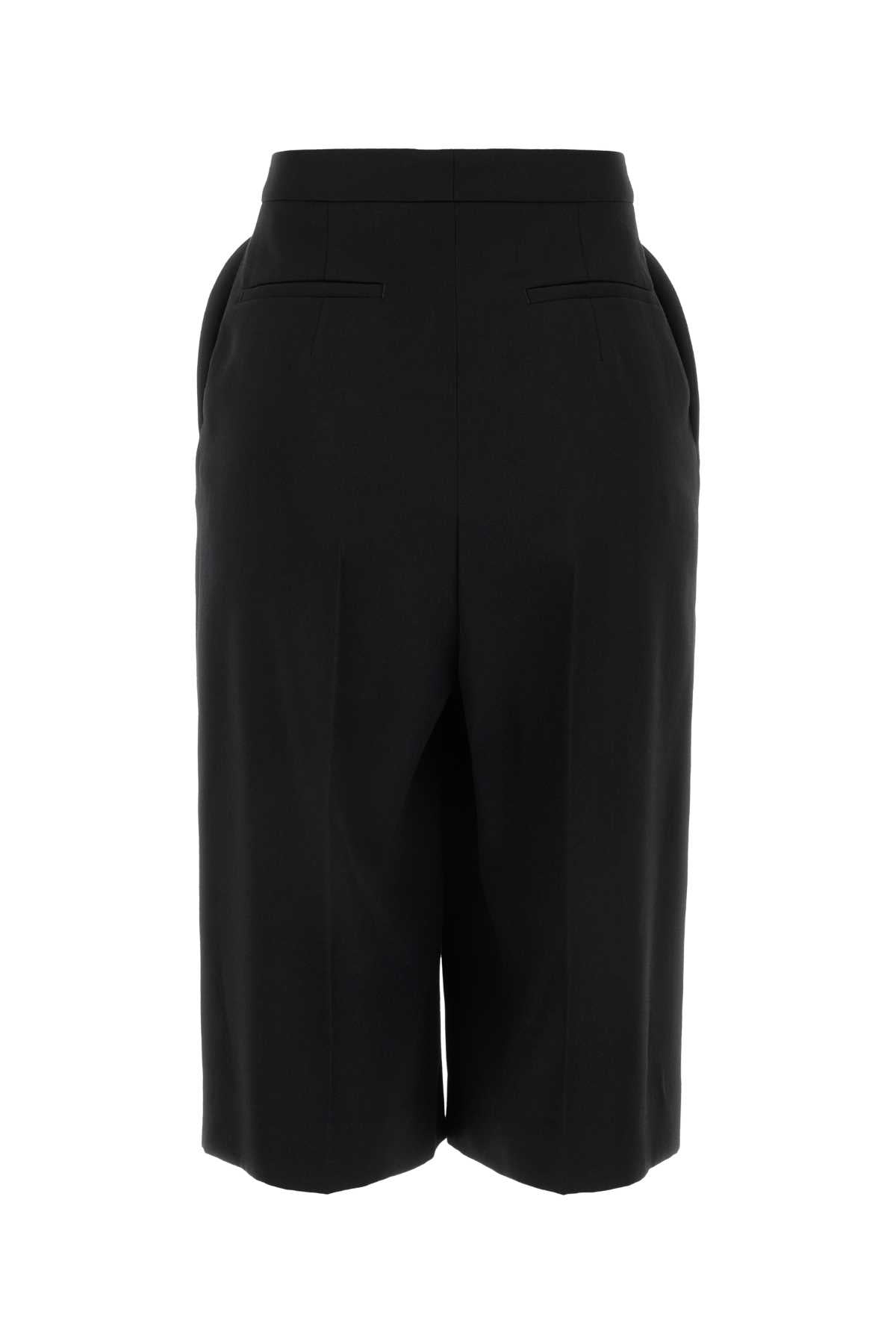 Givenchy Women Black Wool Bermuda Shorts GIVENCHY