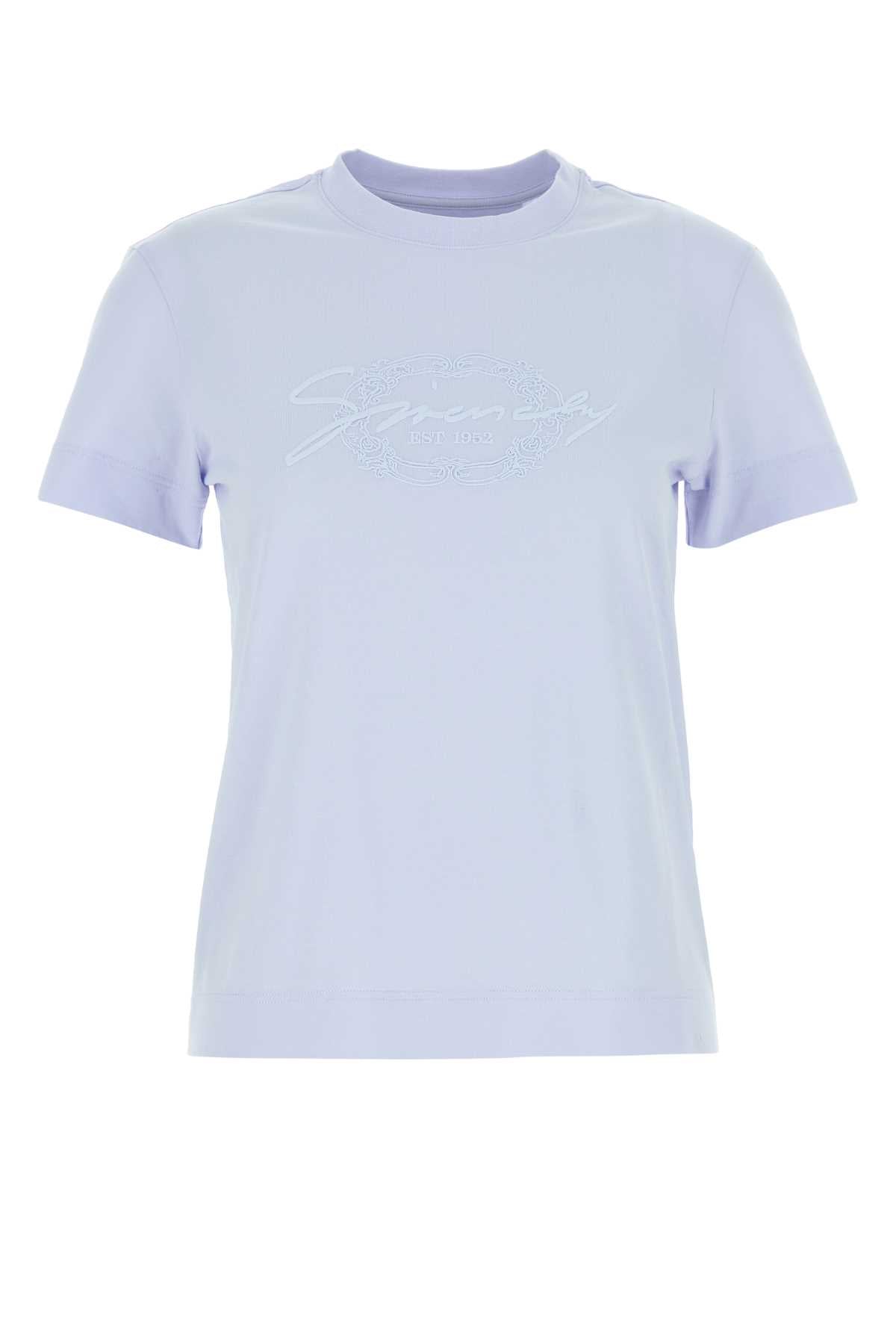 Givenchy Women Powder Blue Cotton T-Shirt GIVENCHY