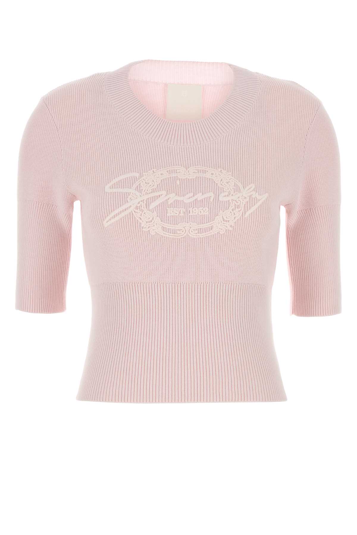 Givenchy Women Pastel Pink Cotton Blend Sweater GIVENCHY