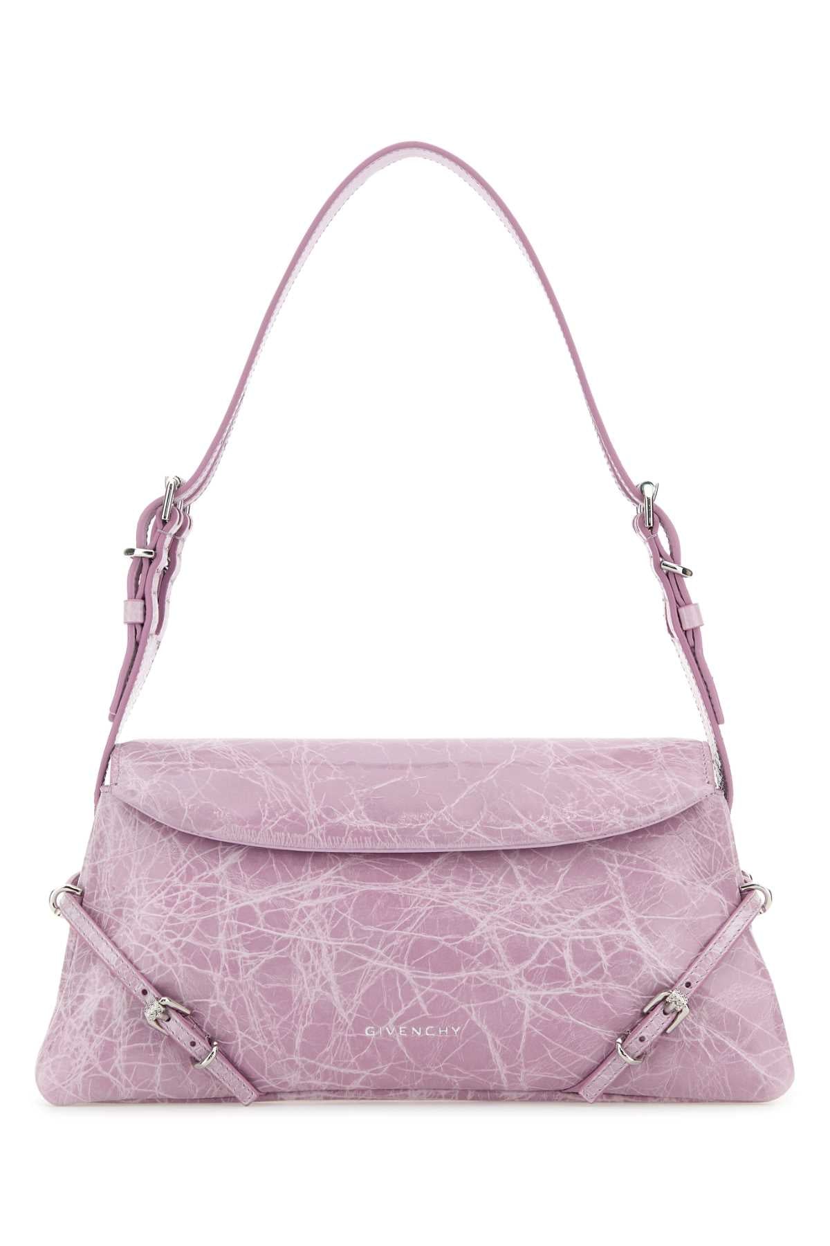 Givenchy Women Lilac Leather Pâ€™Tit Voyou Shoulder Bag GIVENCHY
