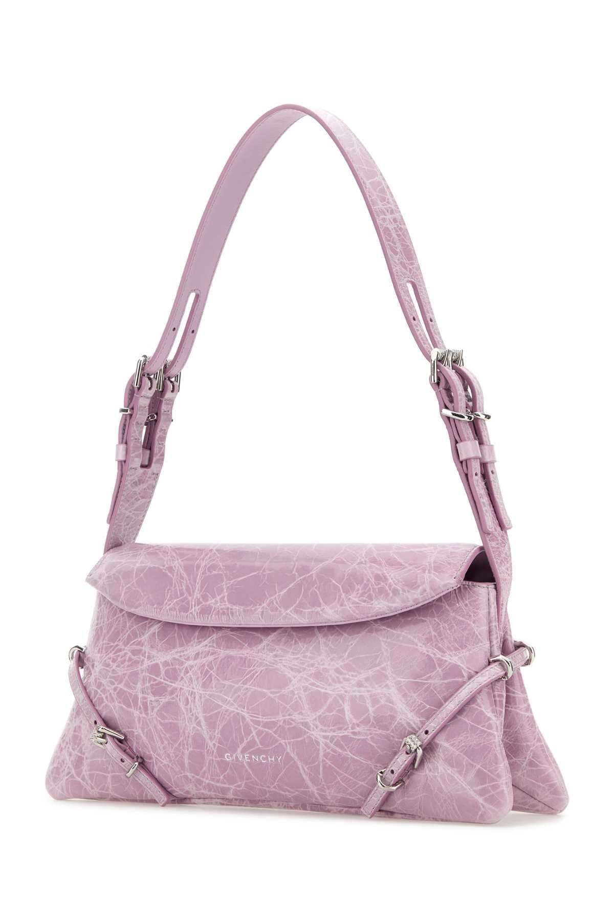 Givenchy Women Lilac Leather Pâ€™Tit Voyou Shoulder Bag GIVENCHY