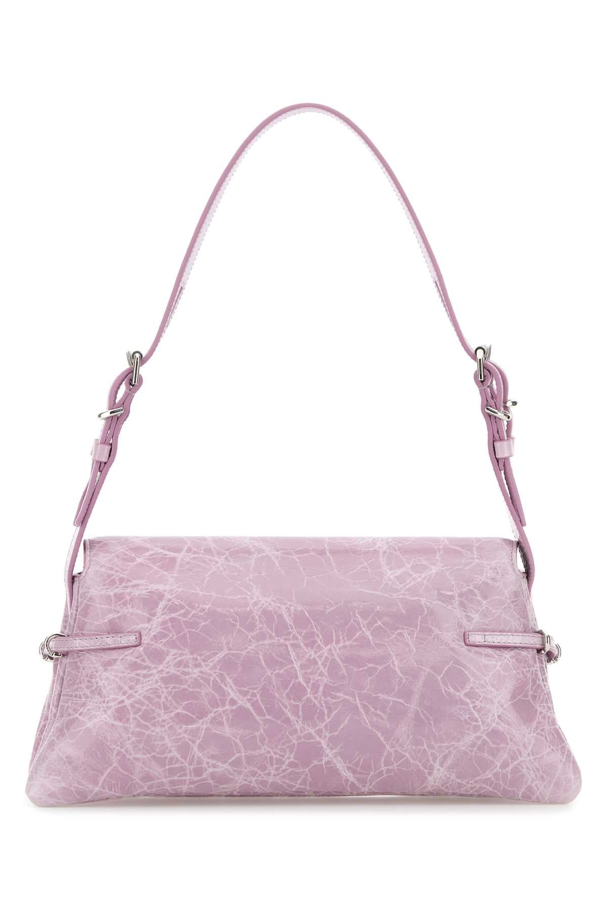 Givenchy Women Lilac Leather Pâ€™Tit Voyou Shoulder Bag GIVENCHY