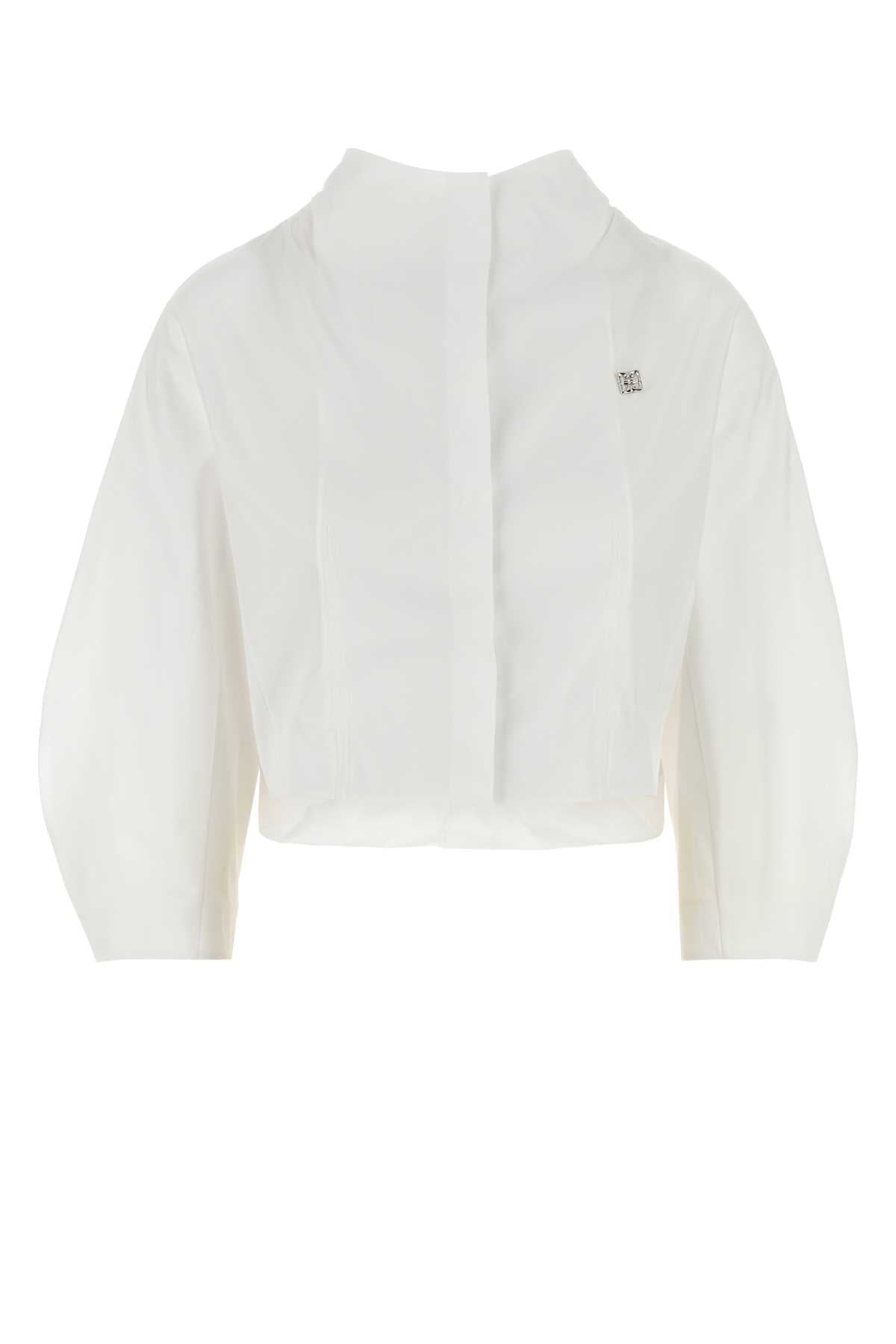 Givenchy Women White Poplin Shirt GIVENCHY