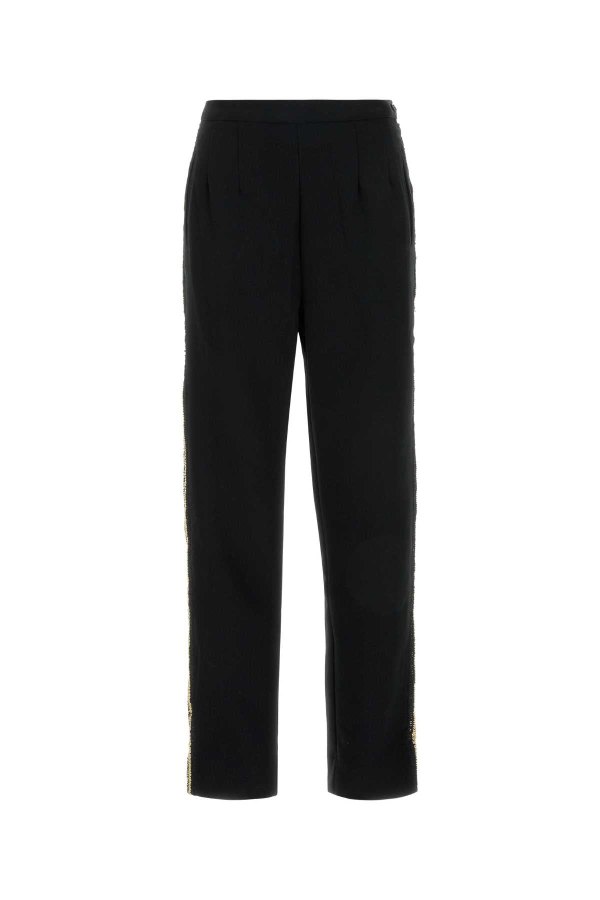 Bode Women Black Crepe Pant BODE