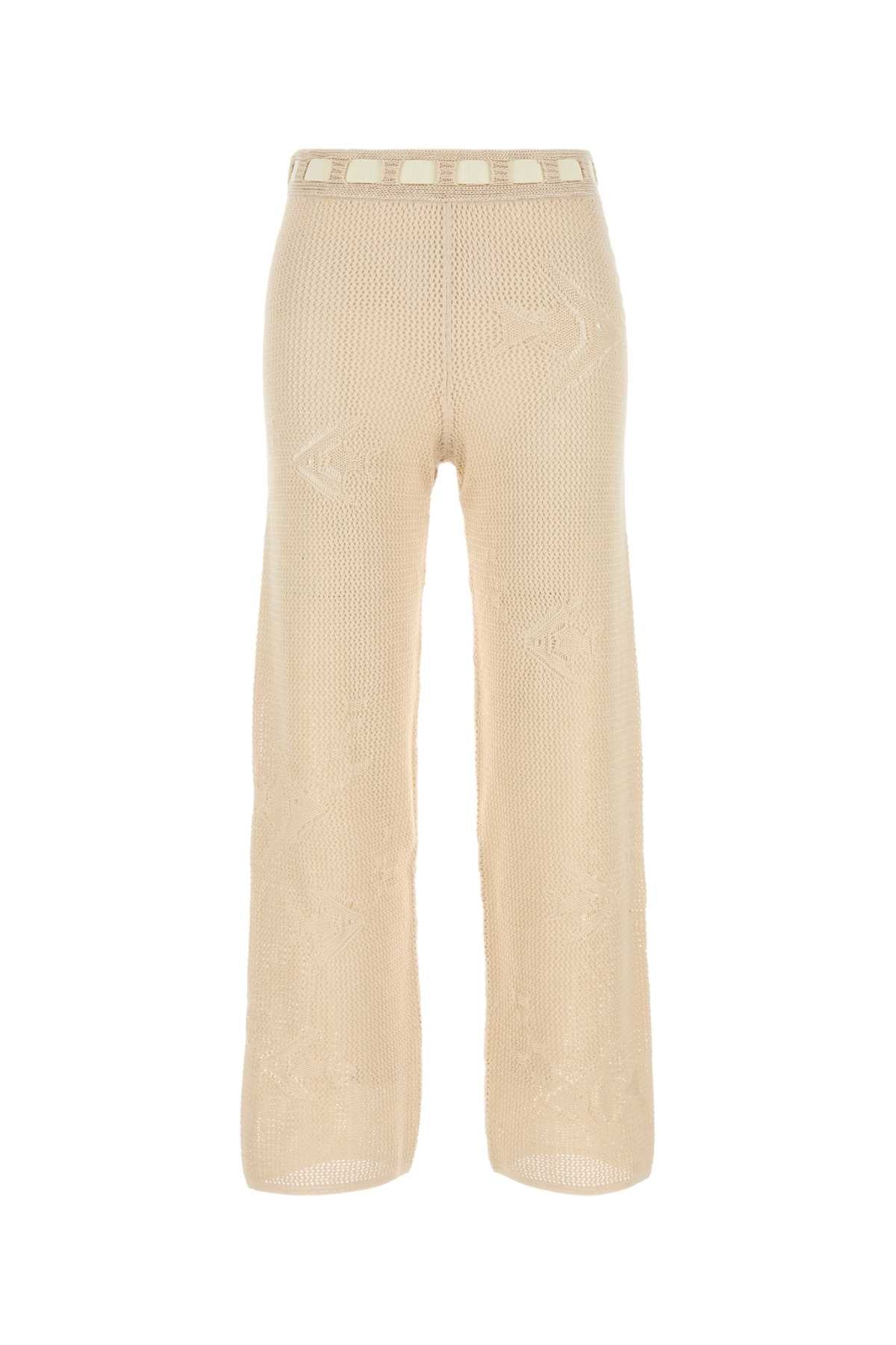 Bode Women Beige Crochet Pant BODE