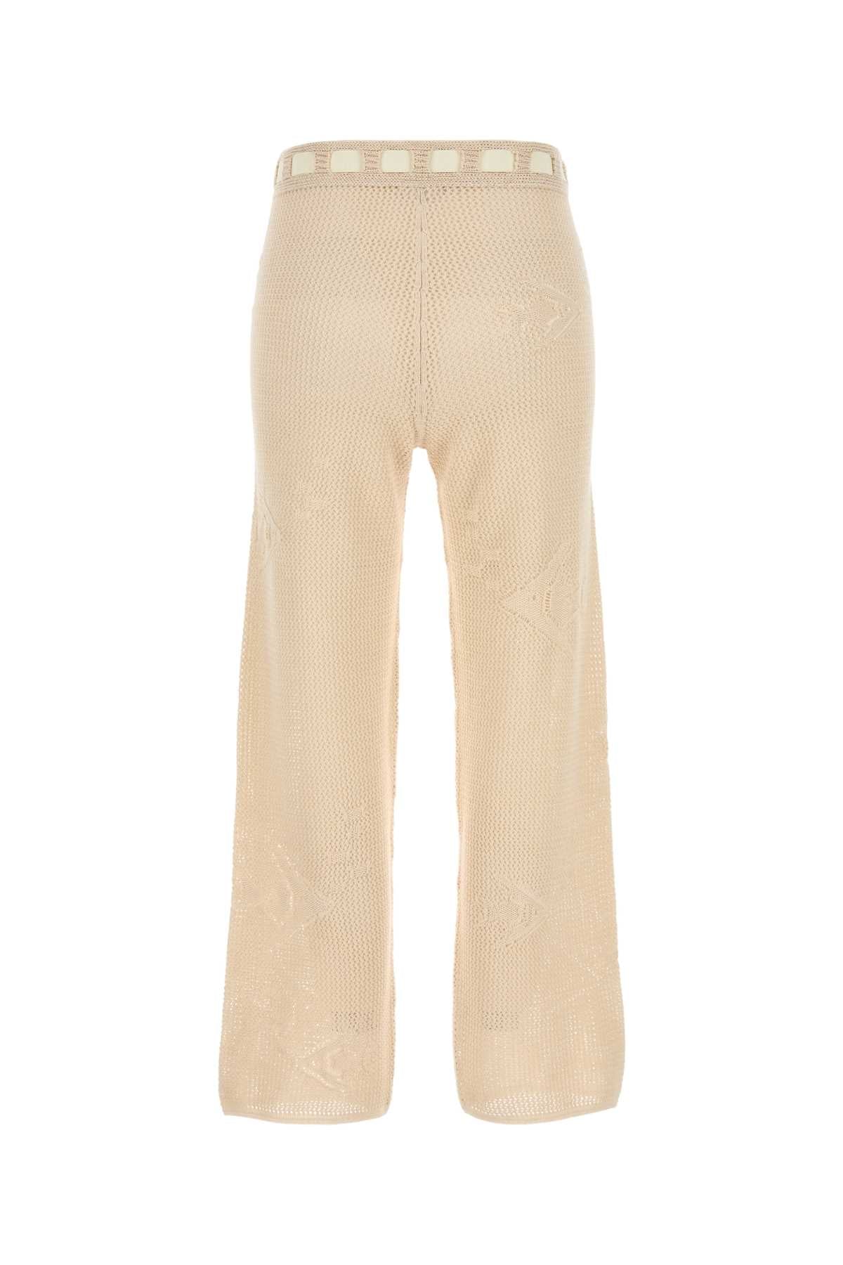 Bode Women Beige Crochet Pant BODE