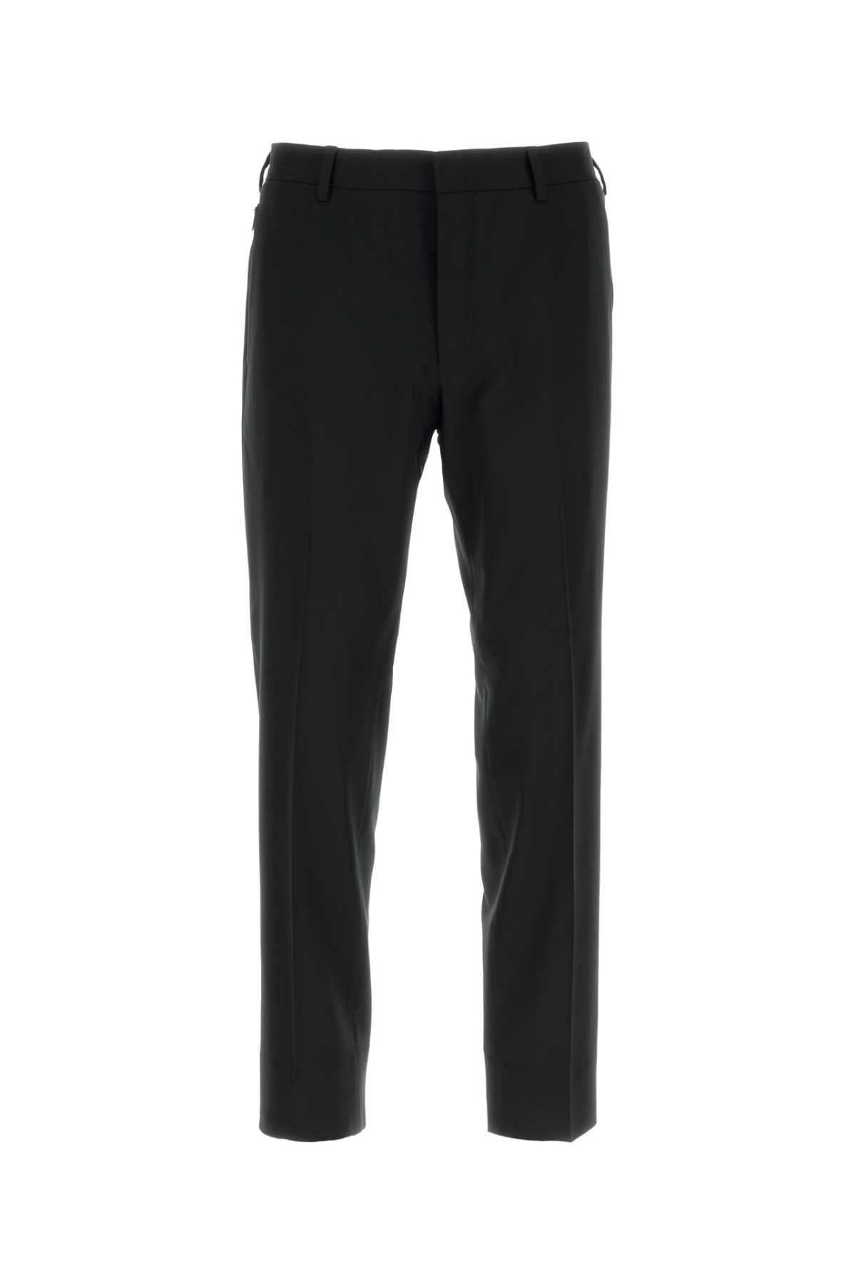 Prada Men Black Stretch Wool Pant PRADA