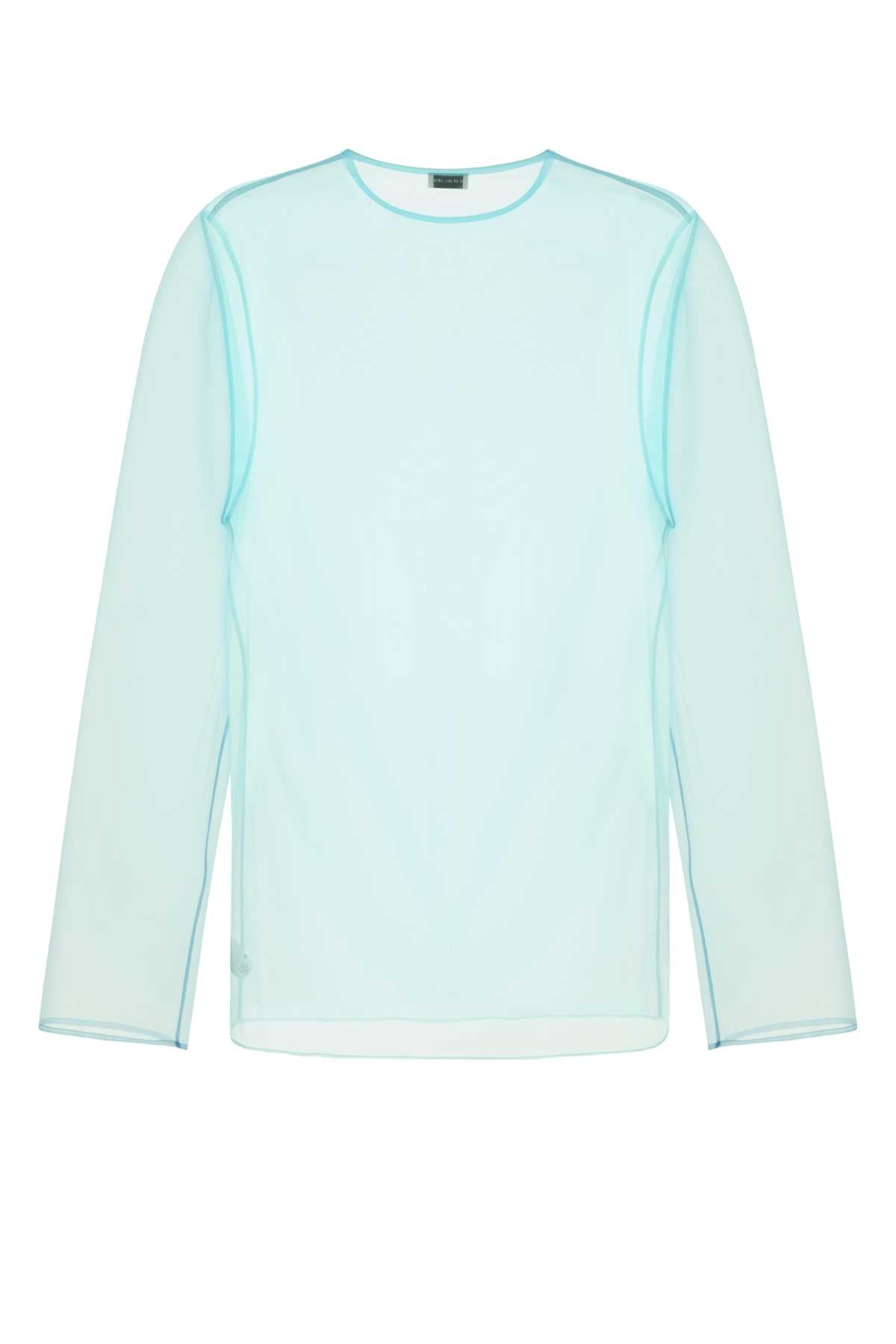 Dries Van Noten Men Light Blue Organza Camille Top DRIES VAN NOTEN