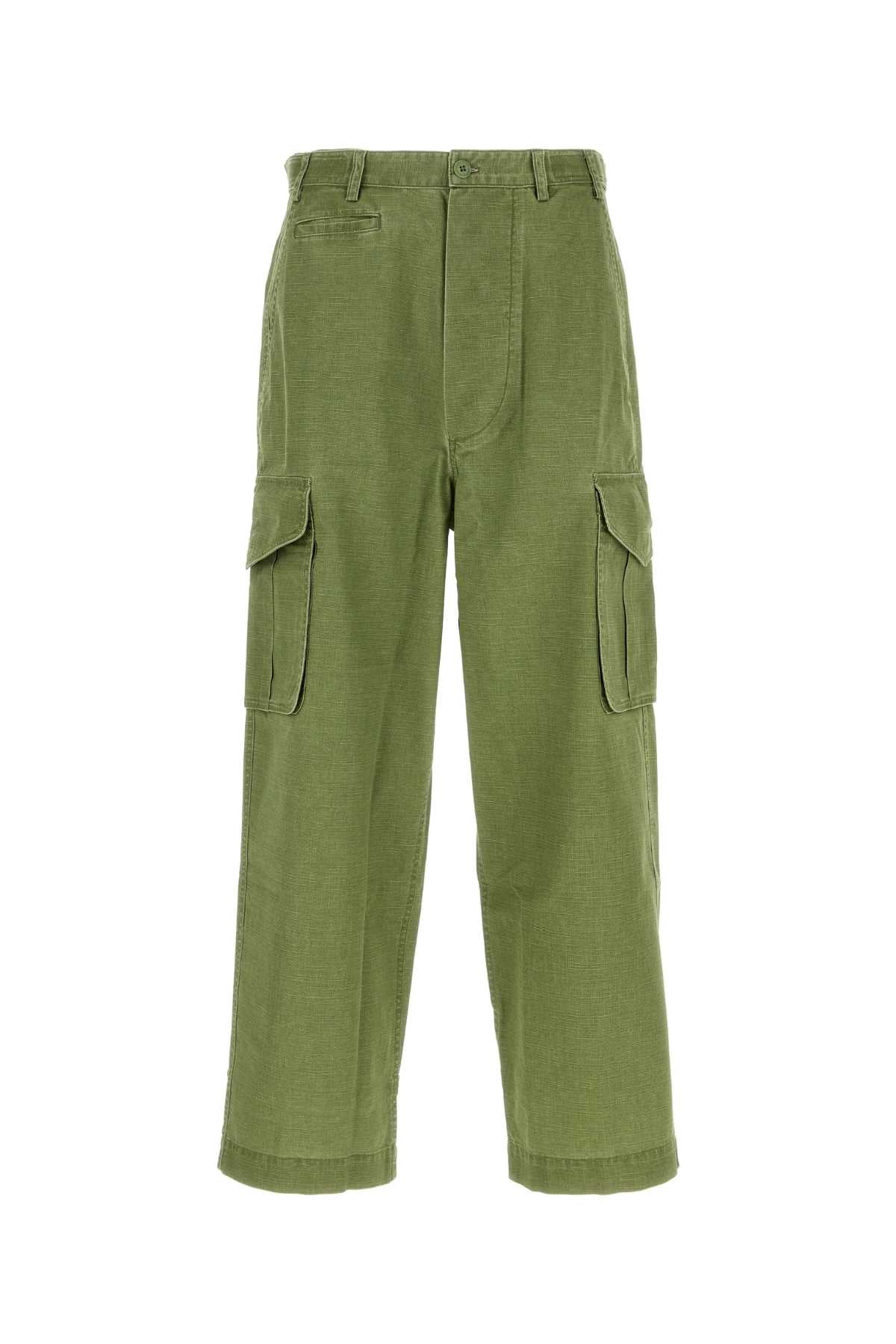 Kenzo Men Green Cotton Cargo Pant KENZO