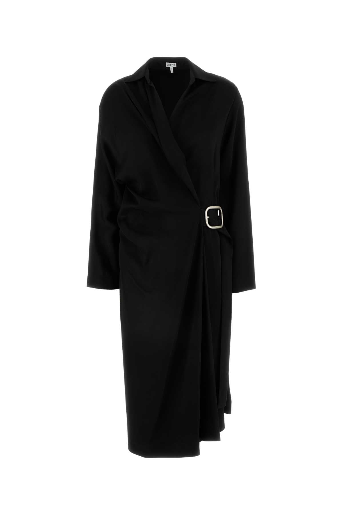 Loewe Women Black Stretch Cady Dress LOEWE