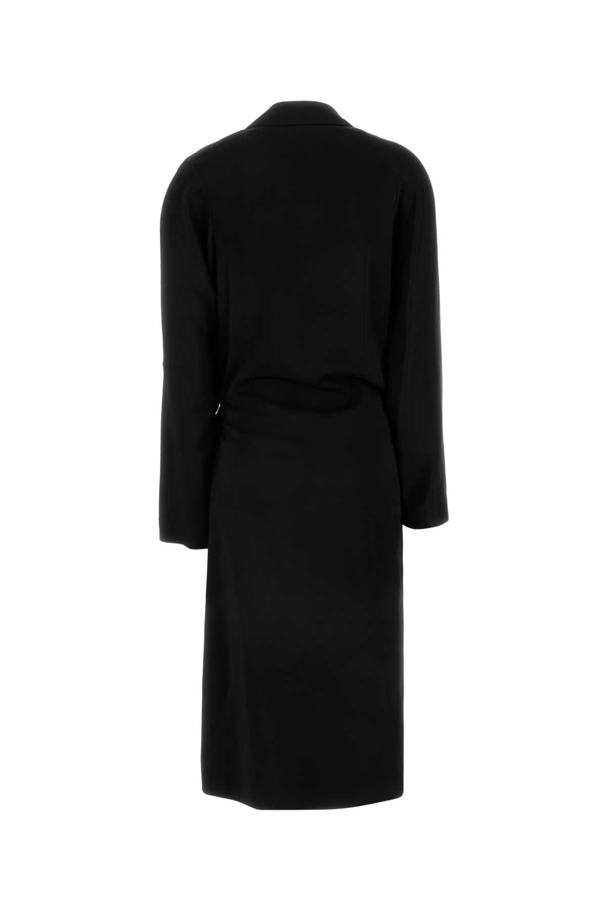 Loewe Women Black Stretch Cady Dress LOEWE