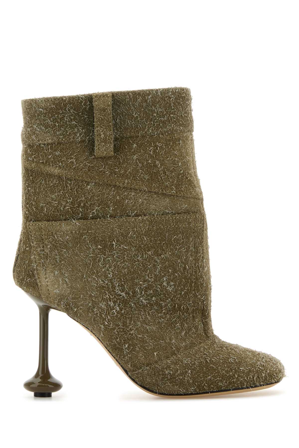 Loewe Women Khaki Suede Toy Panta Ankle Boots LOEWE