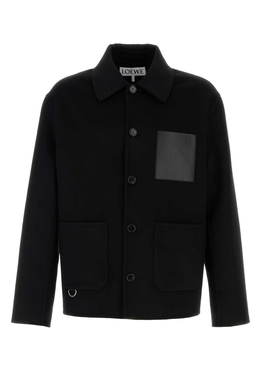Loewe Men Black Wool Blend Jacket LOEWE
