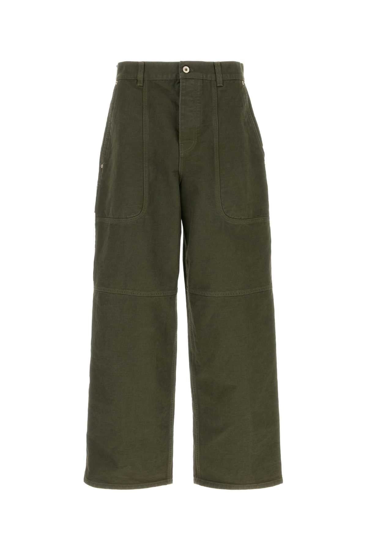 Loewe Men Khaki Cotton Cargo Pant LOEWE