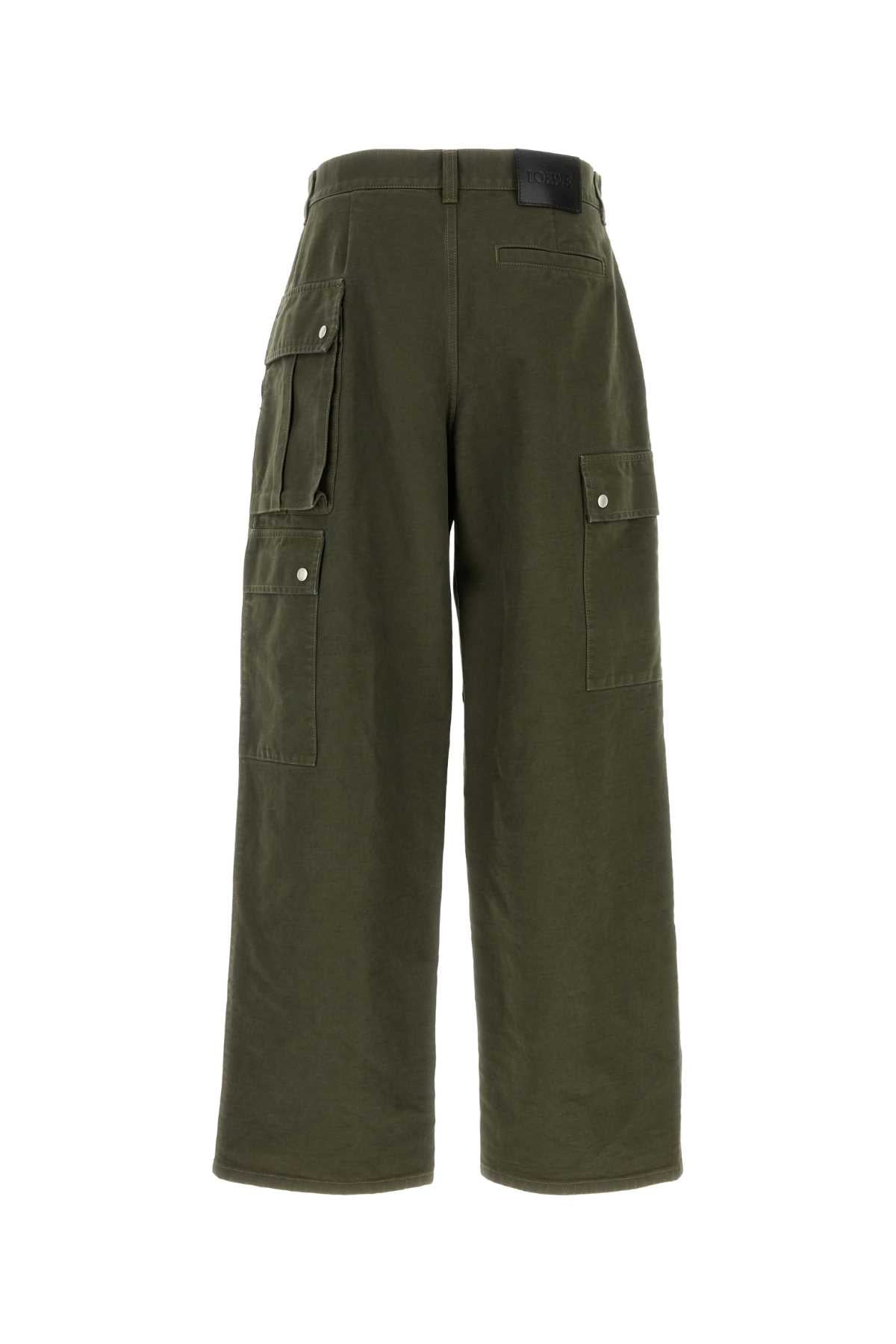 Loewe Men Khaki Cotton Cargo Pant LOEWE